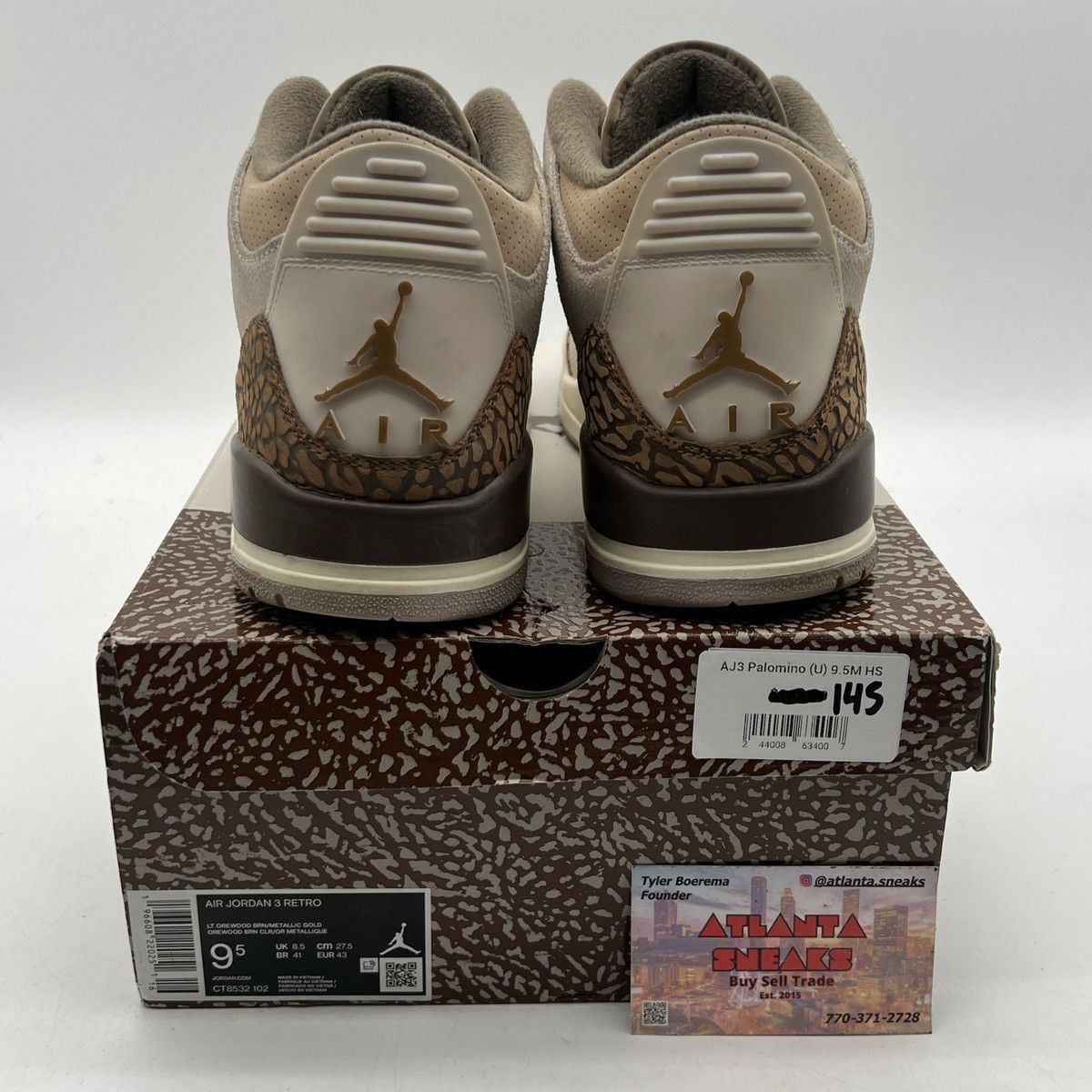 Jordan Brand Air Jordan 3 palomino Size US 9.5 / EU 42-43 - 3 Thumbnail