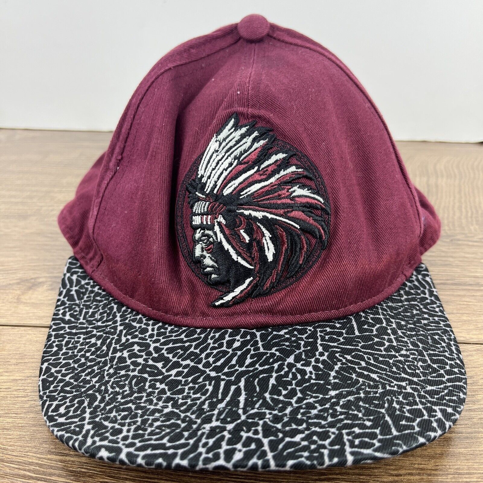 Other Warrior Mohawk Hat Red Hat Adjustable Adult Size Hat Cap Size ONE SIZE - 1 Thumbnail