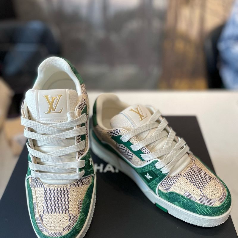 Louis Vuitton Louis Vuitton Colorful Leather Low-Top Sneakers -2508 Size US 6.5 / EU 39-40 - 4 Thumbnail