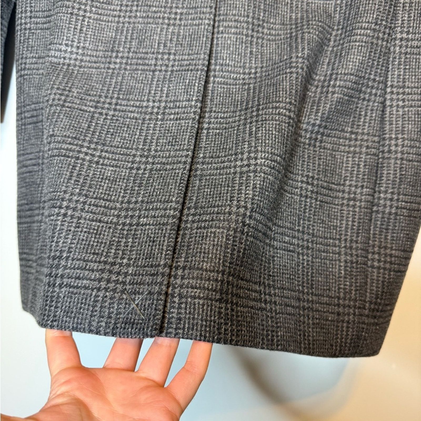 Allsaints ALLSAINTS Dark l Plaid Spyro Coat Charcoal Gray- Thirty Four Size US XS / EU 42 / 0 - 11 Thumbnail