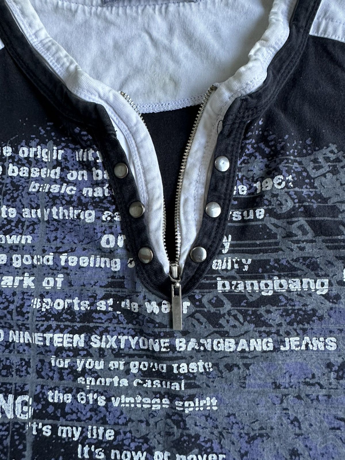 Japanese Brand CRAZY POEM DOUBLE LAYER ZIPPER Size US L / EU 52-54 / 3 - 4 Thumbnail