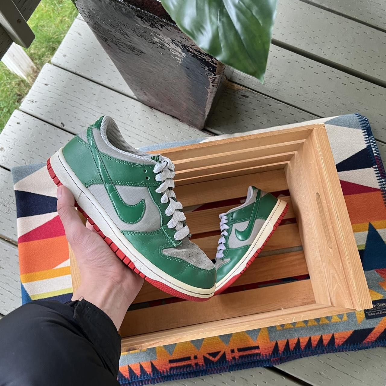 Nike × Vintage 2008 Nike Dunk Low “Pine Green” size 6.5 Size US 6.5 / EU 39-40 - 1 Thumbnail