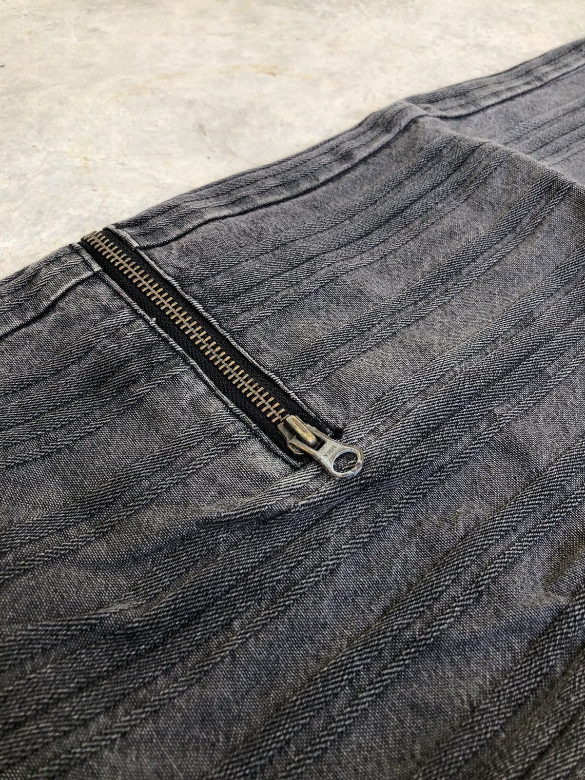 PPFM PPFM 2003 Striped Twill Cargo Double Zip Pocket Denim Size US 29 - 11 Thumbnail