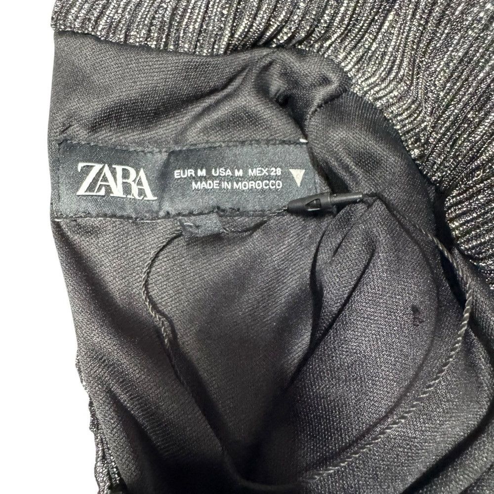 Zara New Zara Draped Shiny Mini Dress Size M Size M / US 6-8 / IT 42-44 - 7 Thumbnail