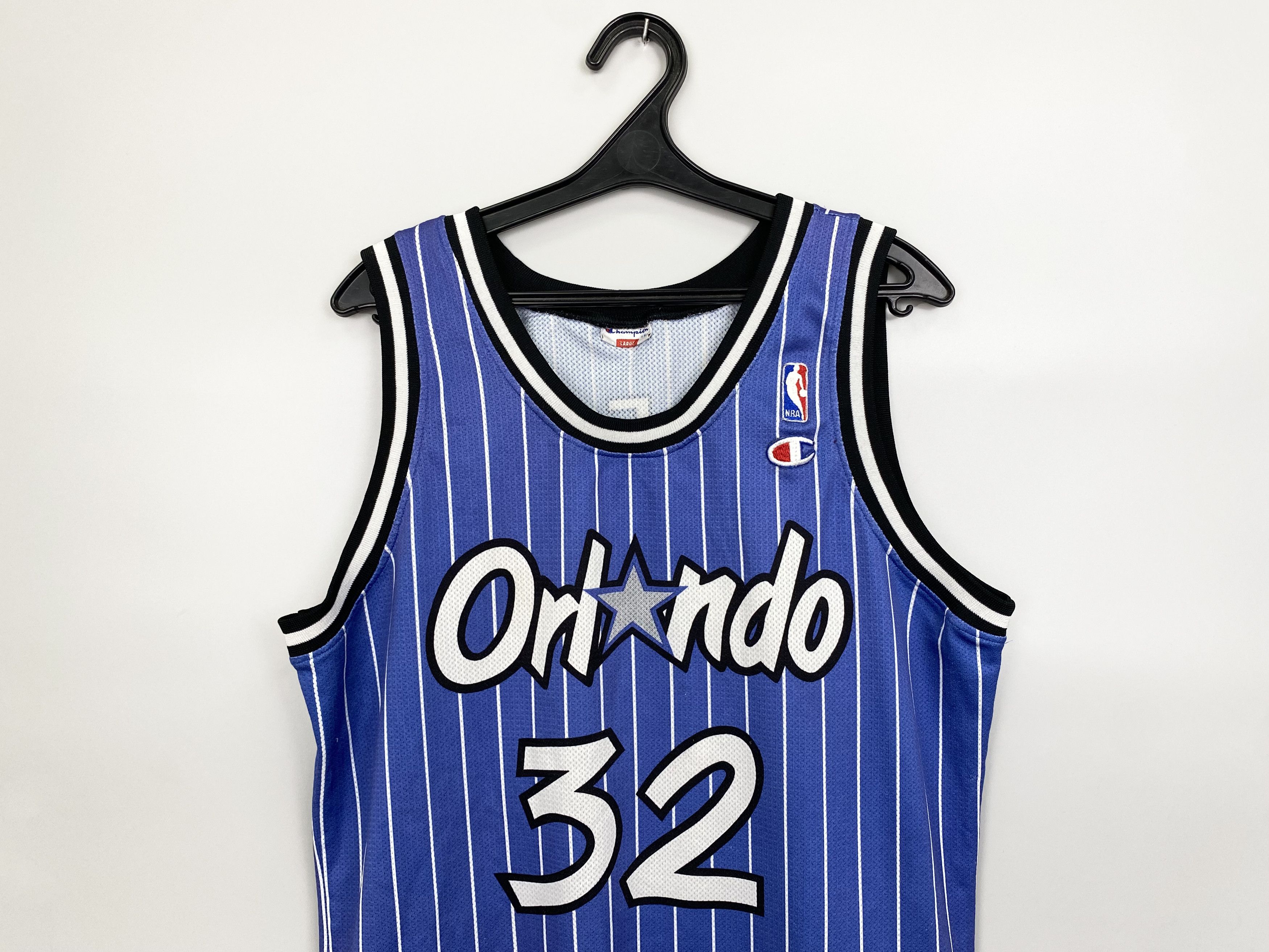 Champion 1992/1993 SHAQUILLE O'NEAL SHAQ Orlando Magic 32 NBA Jersey Size US L / EU 52-54 / 3 - 4 Thumbnail