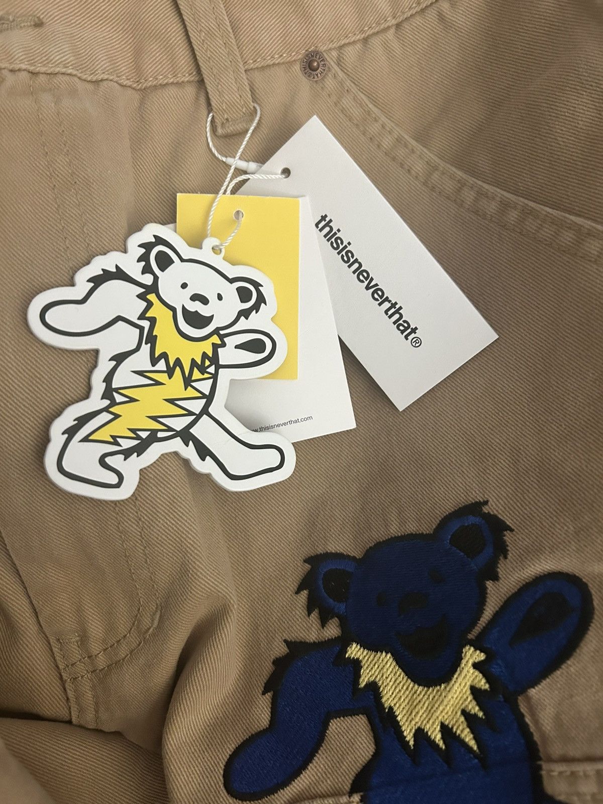 Grateful Dead thisisneverthat x Grateful Dead Carpenter Pants Tan Size US 36 / EU 52 - 3 Thumbnail