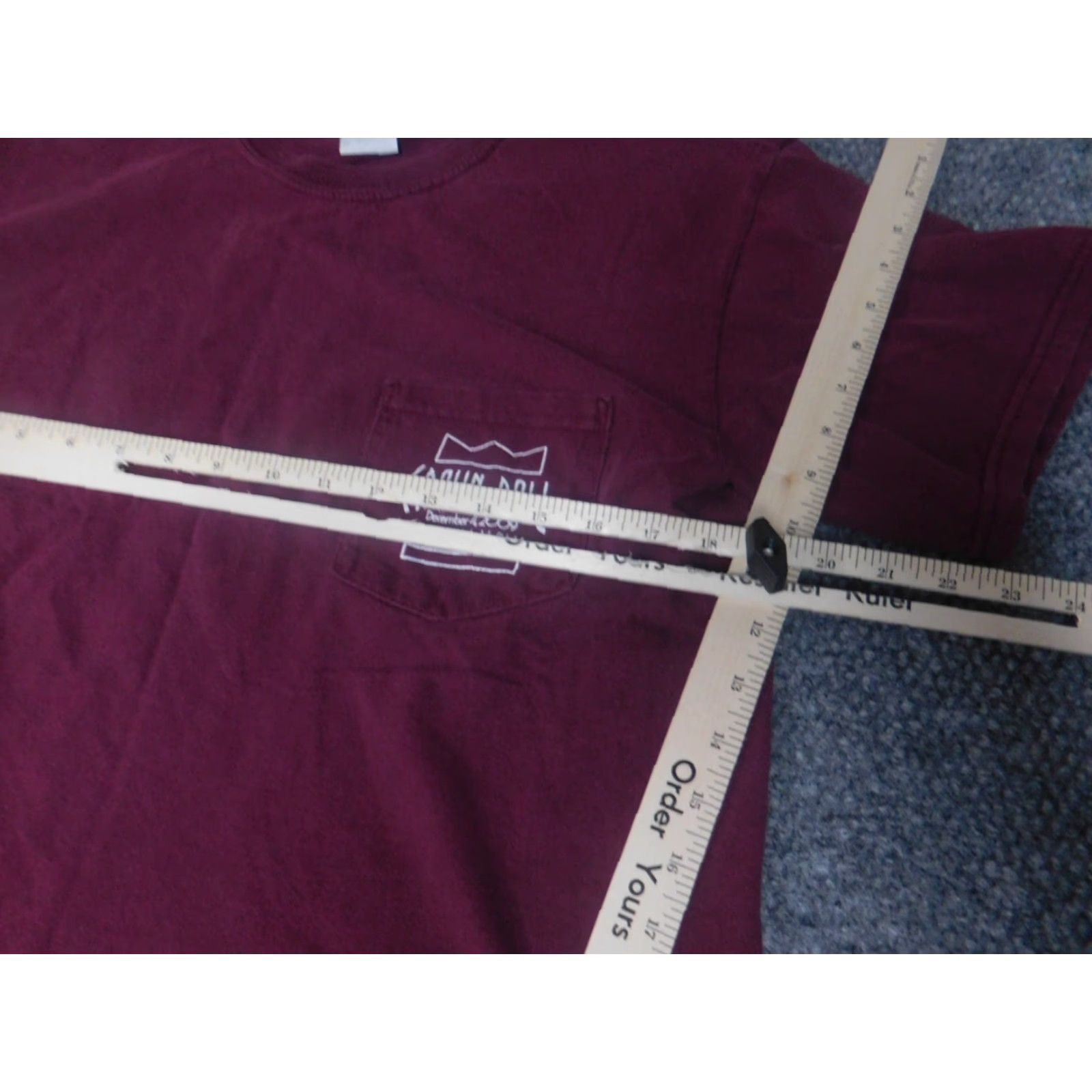 Gildan Gildan Shirt Mens Medium Burgundy Colorful Modern Crew Neck Cotton Blend Polyester Button T-Shirt Short Sleeve Zeta Tau Alpha Reg Size US M / EU 48-50 / 2 - 4 Thumbnail