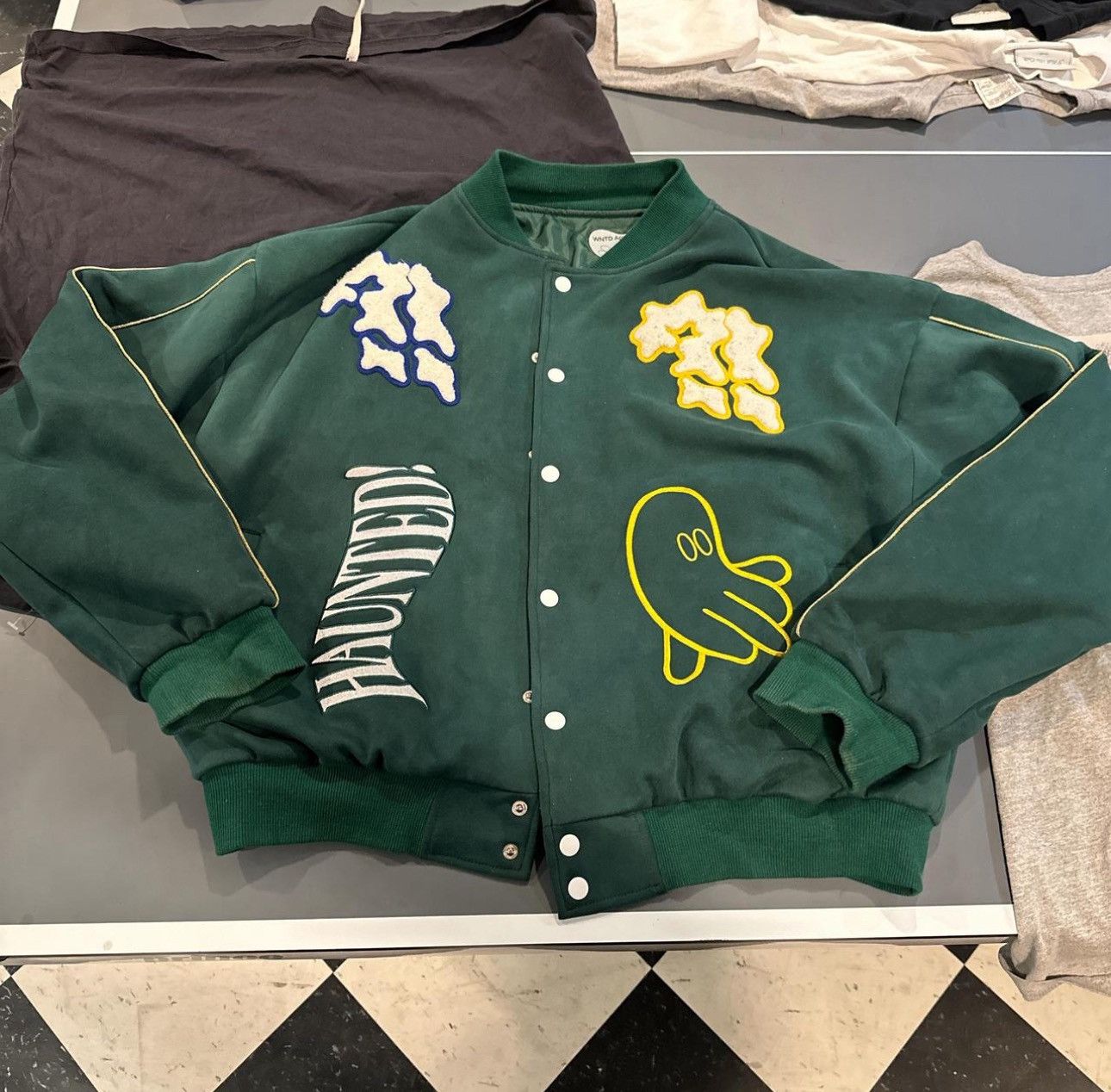 Other Bluboy WNTD Apparel Haunted varsity bomber jacket Size US L / EU 52-54 / 3 - 1 Thumbnail