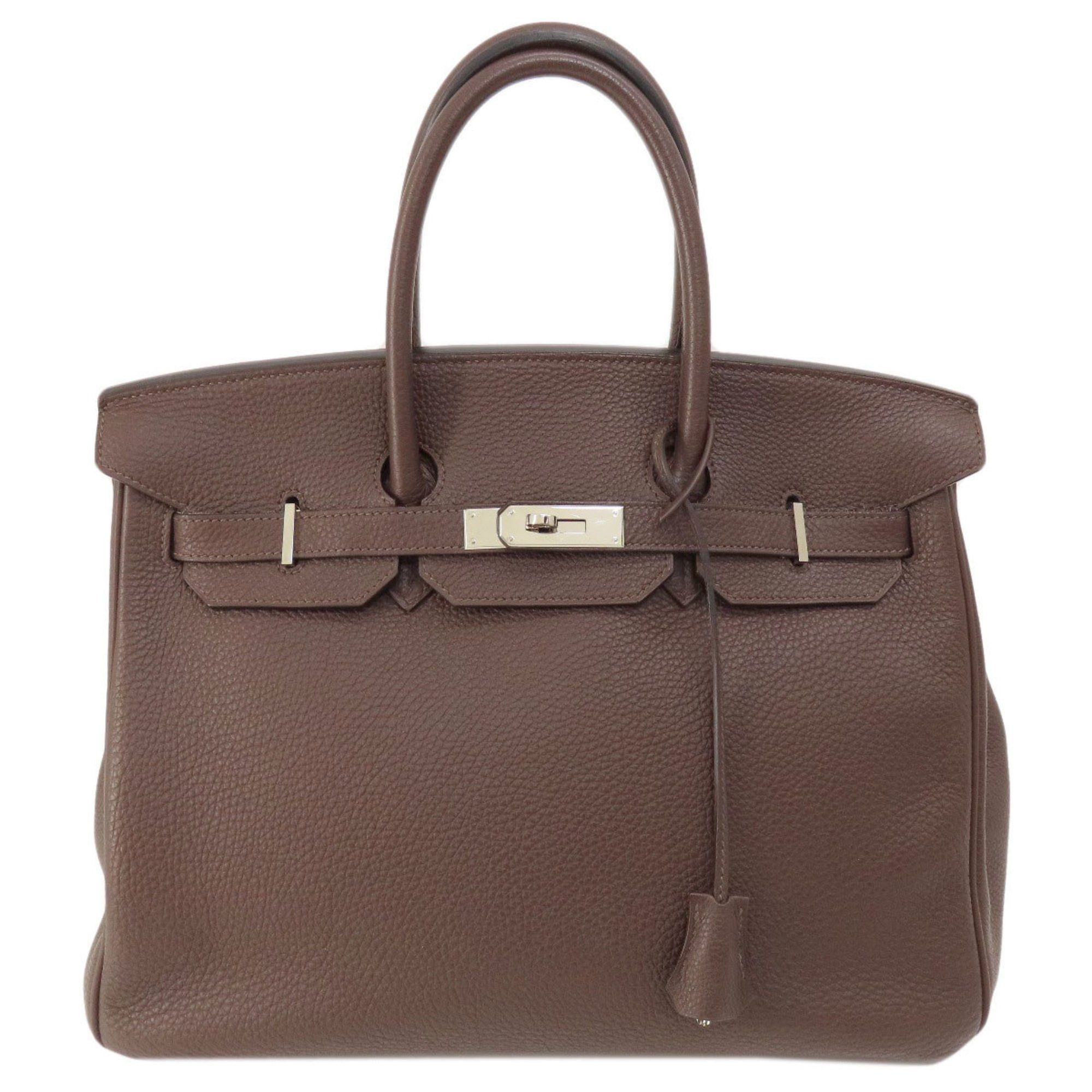 image of Hermes Birkin 35 Dark Brown Handbag Togo Women's Hermes