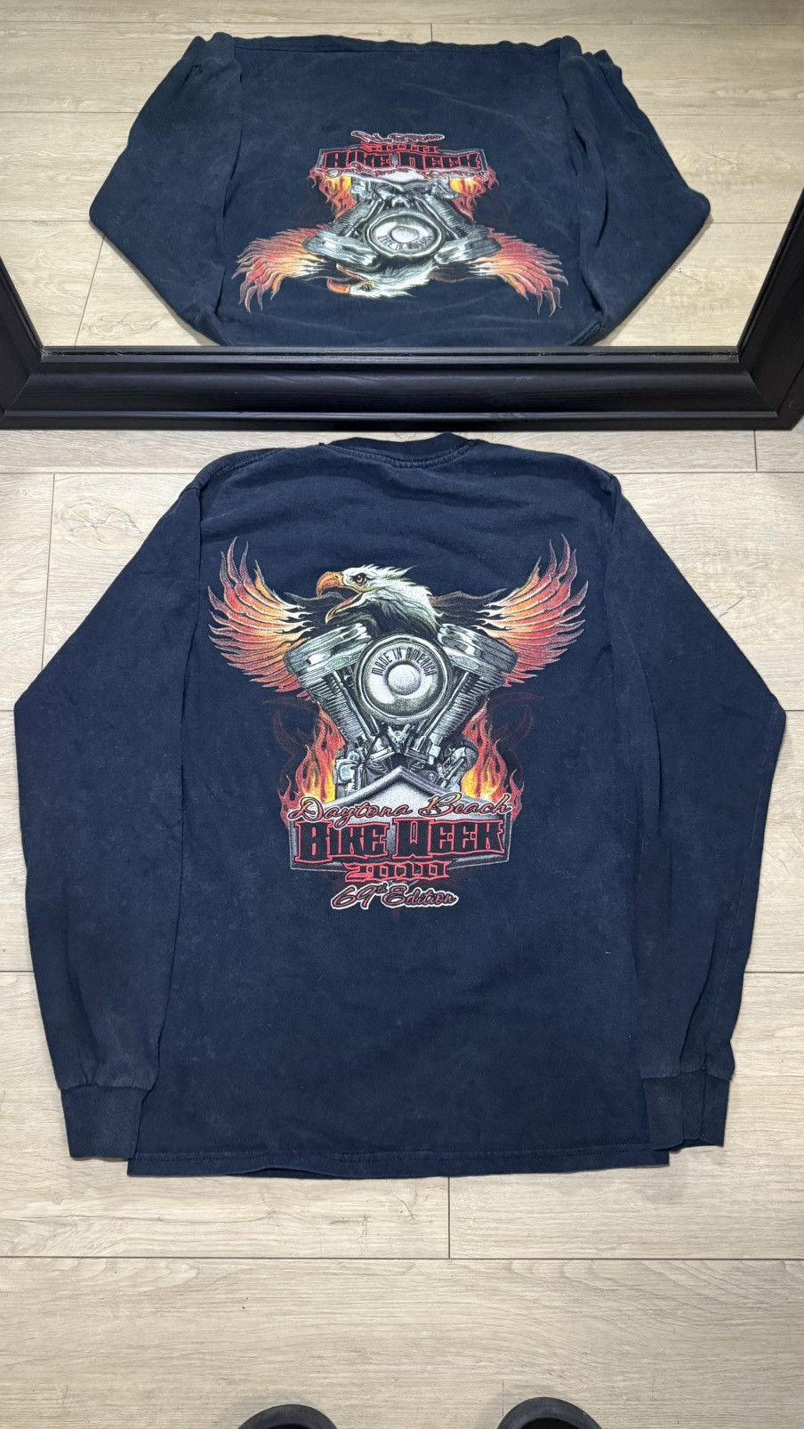 Harley Davidson Vintage / Y2K 2010 Bike Week Long Sleeve Shirt Size US S / EU 44-46 / 1 - 1 Thumbnail