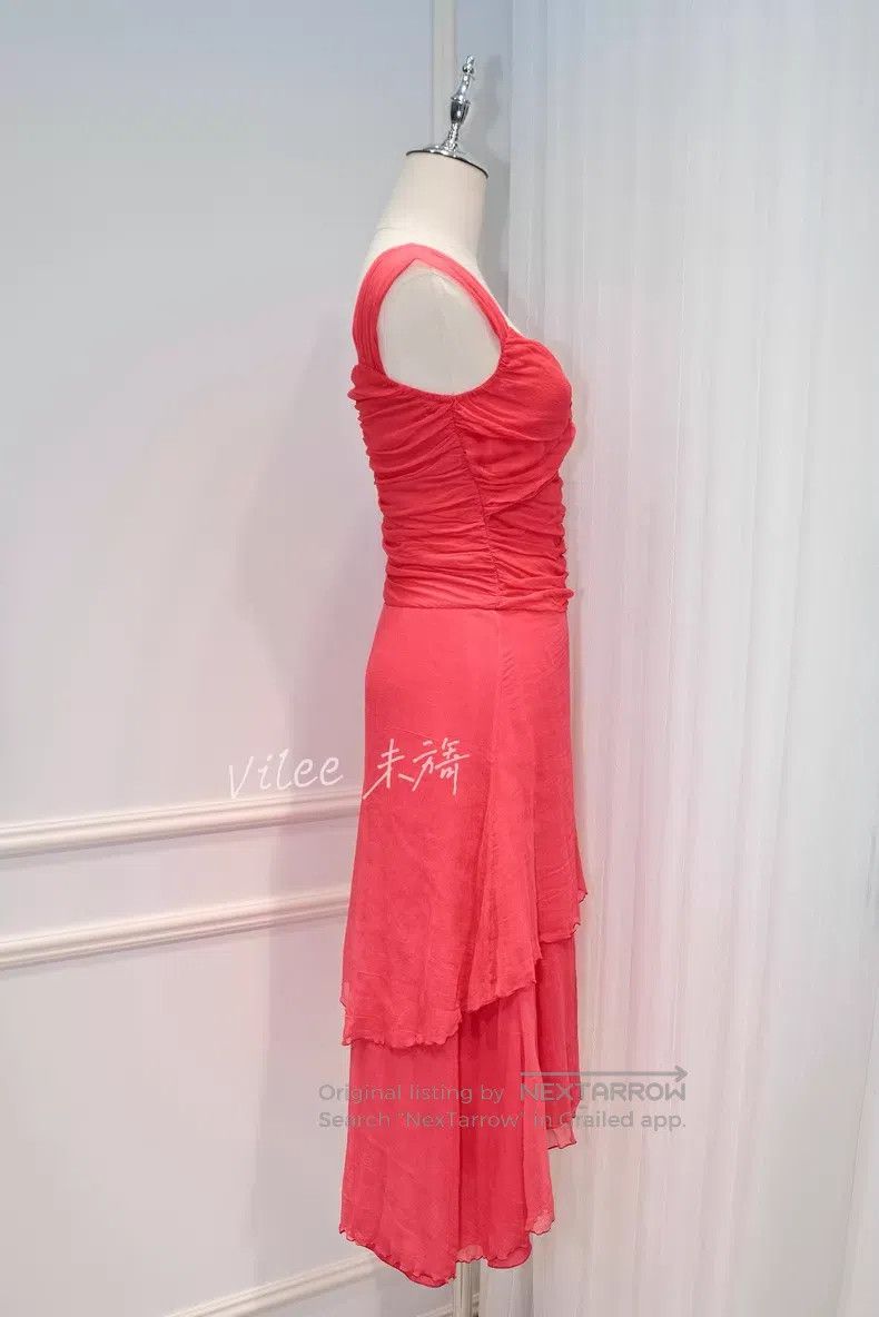 Valentino Valentino Silk kink cascading dress Size S / US 4 / IT 40 - 7 Thumbnail