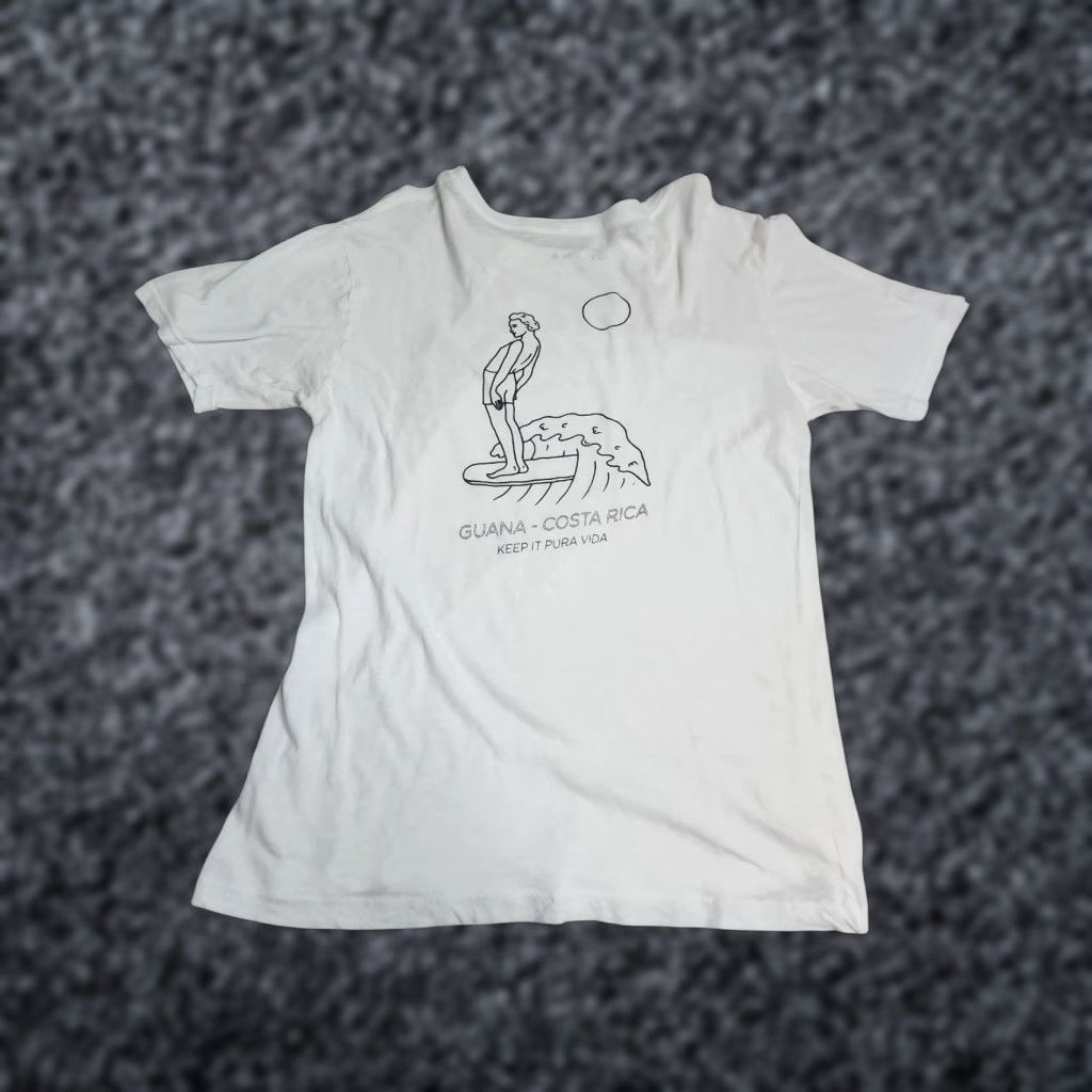 Vintage VINTAGE Guana Costa Rica Pura Vida Surfing T Shirt Mens L White Double Sided Beach Country Graphic Print 90s/2000s Mens Size US L / EU 52-54 / 3 - 1 Thumbnail