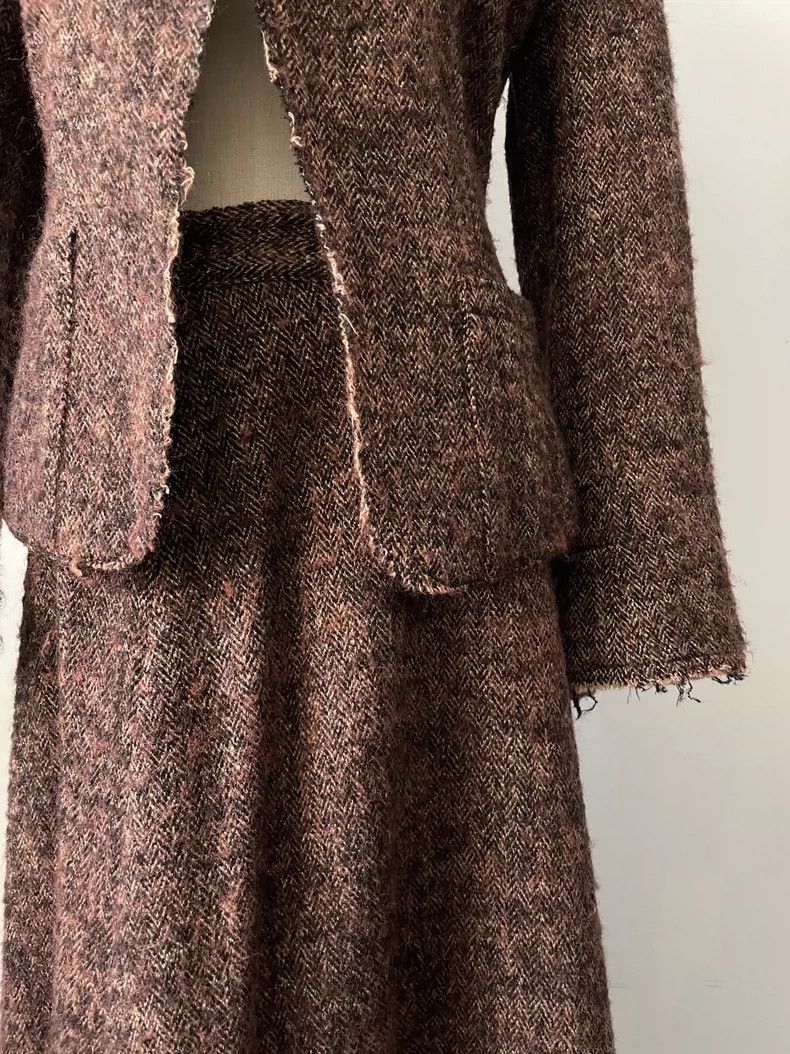 Yohji Yamamoto yohji Yamamoto size 1 Medieval tweed blazer Size M / US 6-8 / IT 42-44 - 3 Thumbnail