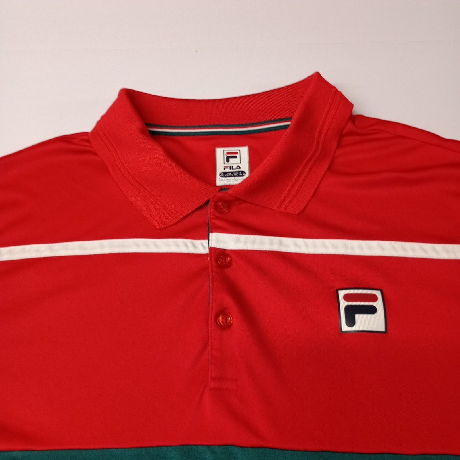Fila Fila Men's Clarkson Varn Dye Stripe Polo Shirt Size 2XL XXL Size US XXL / EU 58 / 5 - 2 Thumbnail
