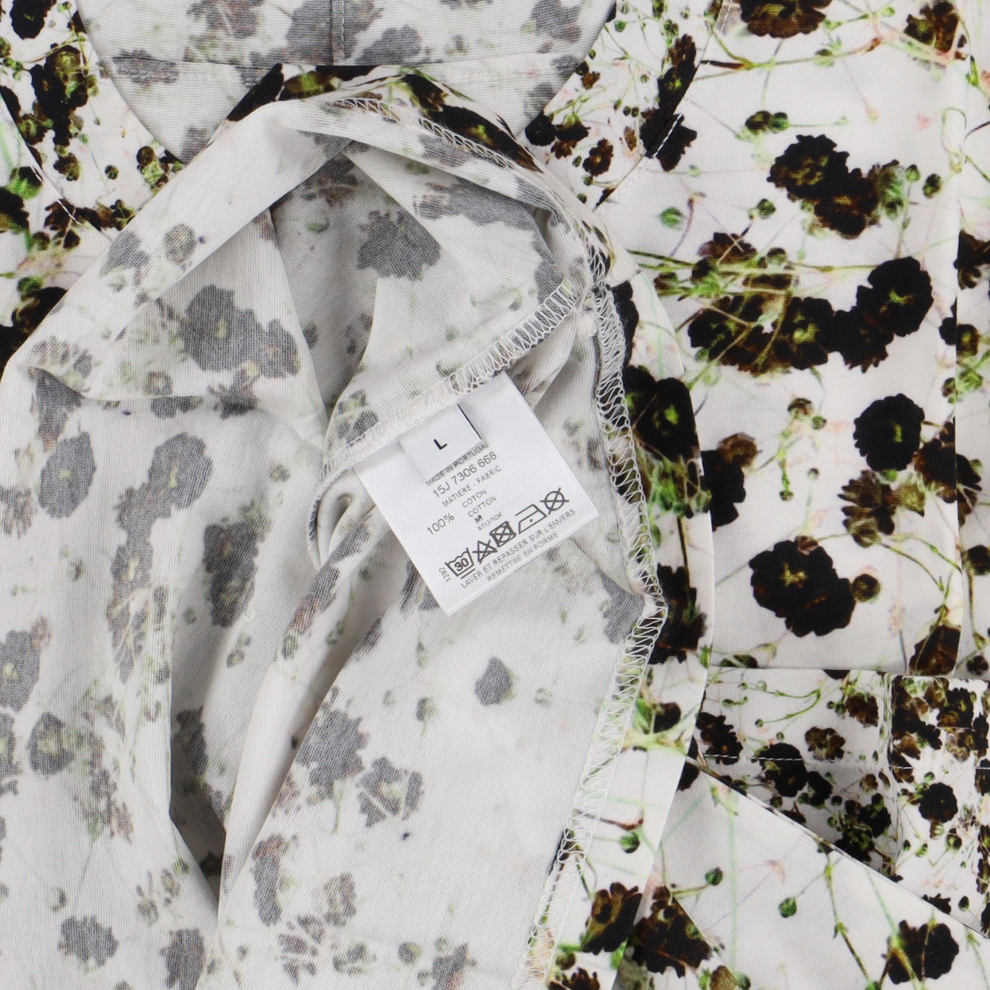 Givenchy White Baby's Breath Oversized Pocket T-Shirt Size US L / EU 52-54 / 3 - 3 Thumbnail