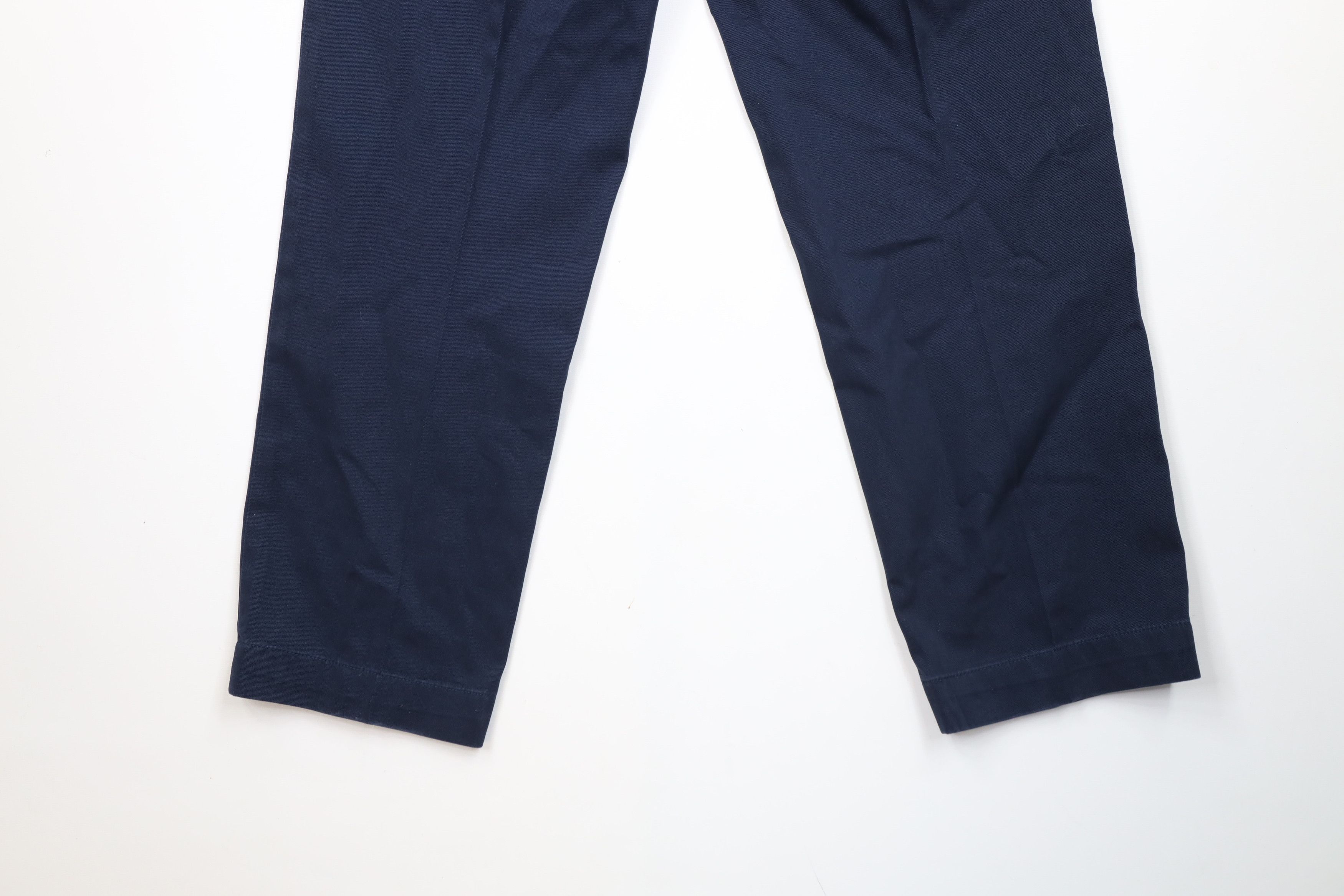 Ralph Lauren Vintage 90s Ralph Lauren Heavy Cotton Chino Pants Navy Blue Size US 32 / EU 48 - 13 Thumbnail
