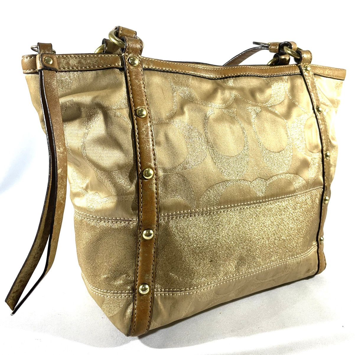 Coach Vintage Satin Monogram Handbag Size ONE SIZE - 5 Thumbnail