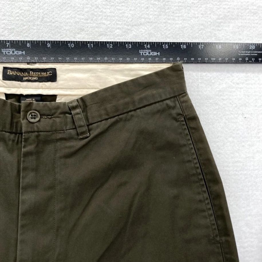 Banana Republic Banana Republic Hacking Pants Mens 32x32 Green Straight Leg Chino Mid Rise NWT Size US 32 / EU 48 - 6 Thumbnail