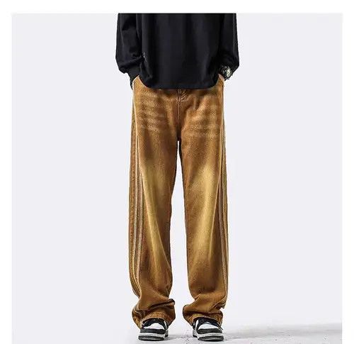 Japanese Brand Aoyama x Asano Brown High Street Loose Fit Vintage Jeans Size US 31 - 3 Thumbnail