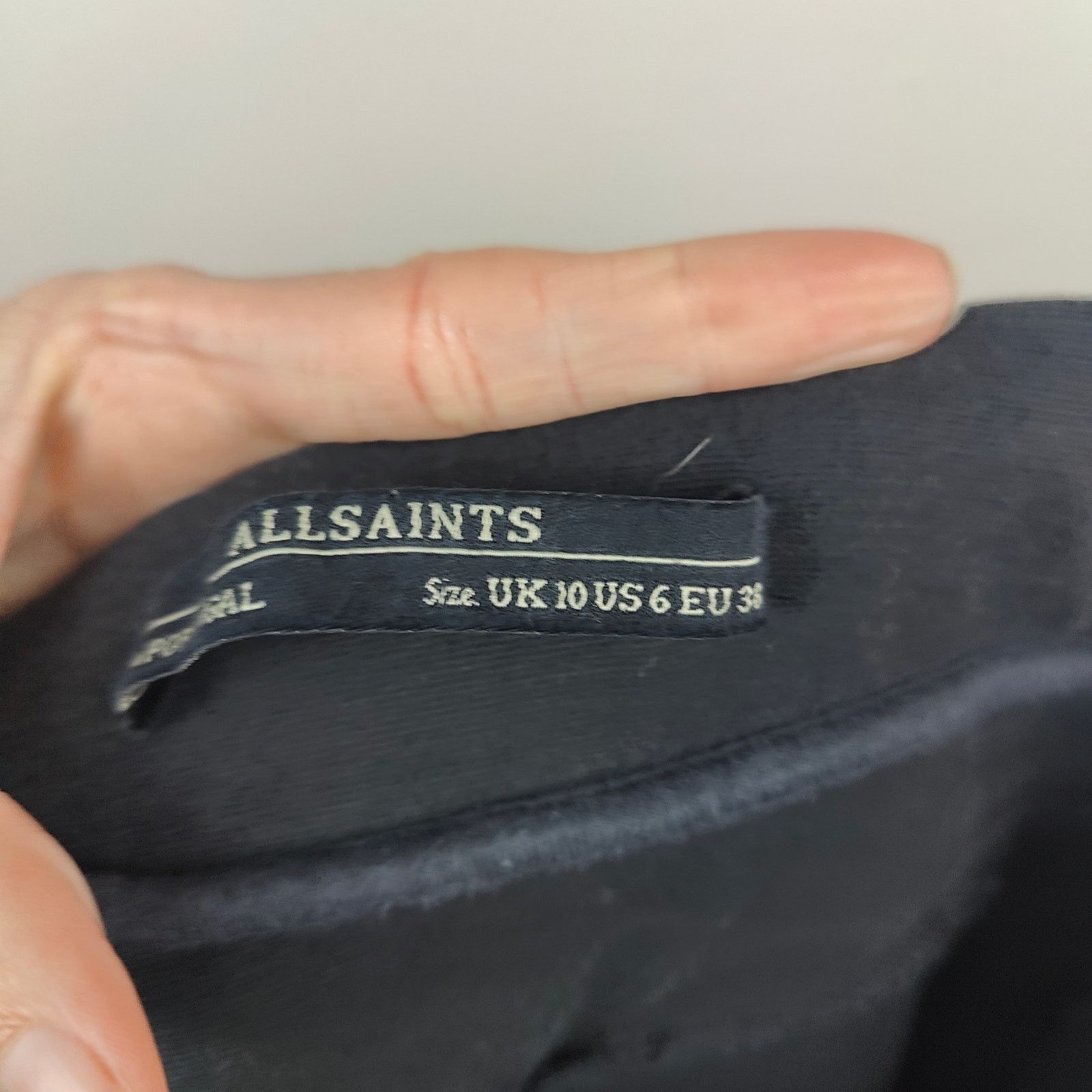 Allsaints AllSaints Rockie Biker Leggings Women 6 Black Zippers Seamed Size 28" / US 6 / IT 42 - 6 Thumbnail