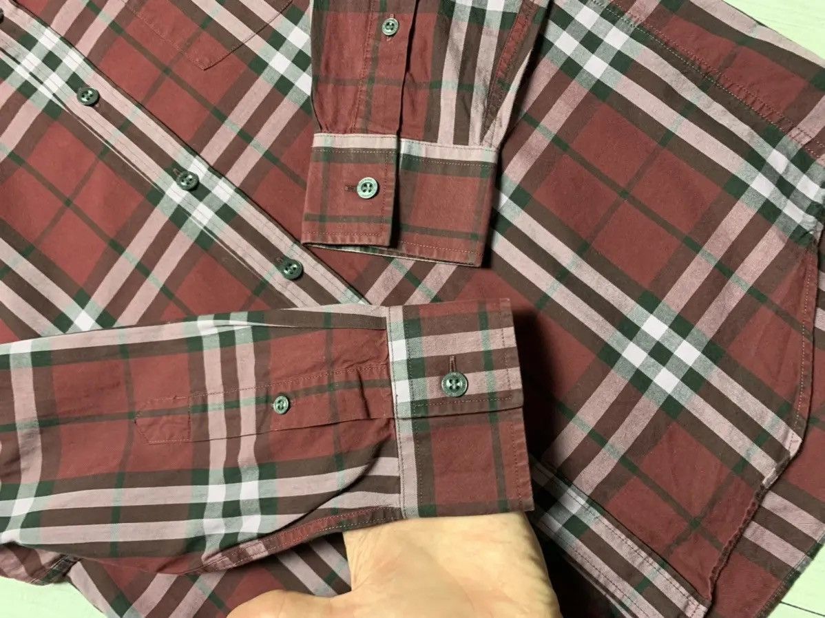 Burberry Vintage plaid Burberry shirt long sleeves red rare S Size US S / EU 44-46 / 1 - 7 Thumbnail