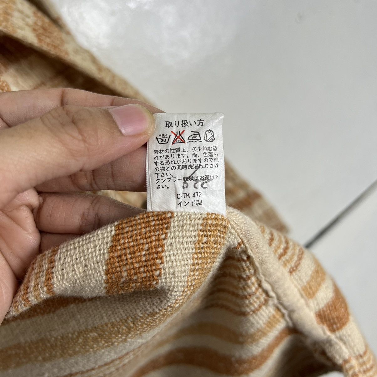 Japanese Brand 🔥 80s VINTAGE MILAGOSTA INDIA INDIGO STRIPE JACKET Size US L / EU 52-54 / 3 - 16 Thumbnail