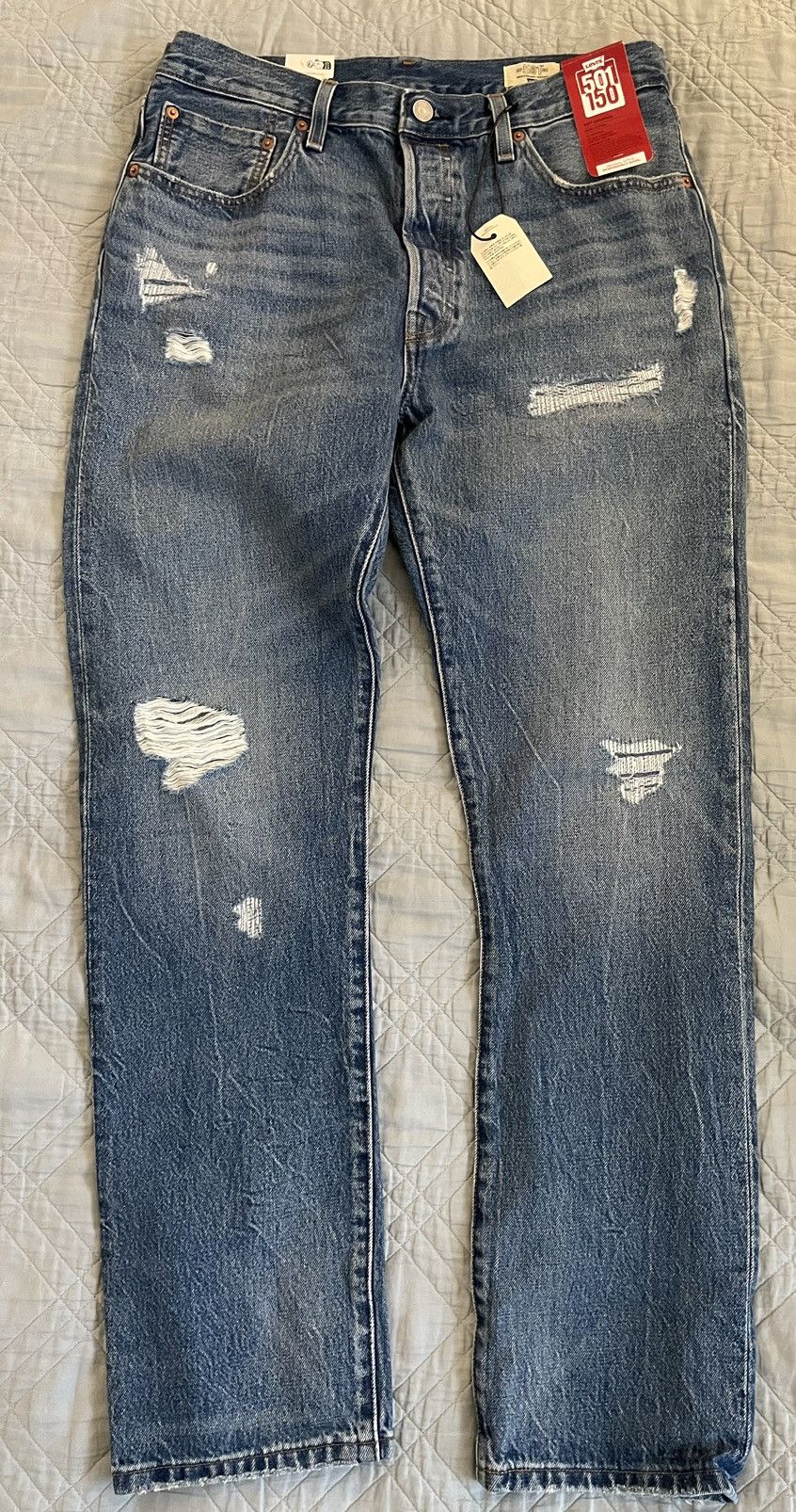 Levi's Limited-edition Levi’s ® 501 ® ORIGINAL Selvedge Jeans Size US 32 / EU 48 - 2 Thumbnail