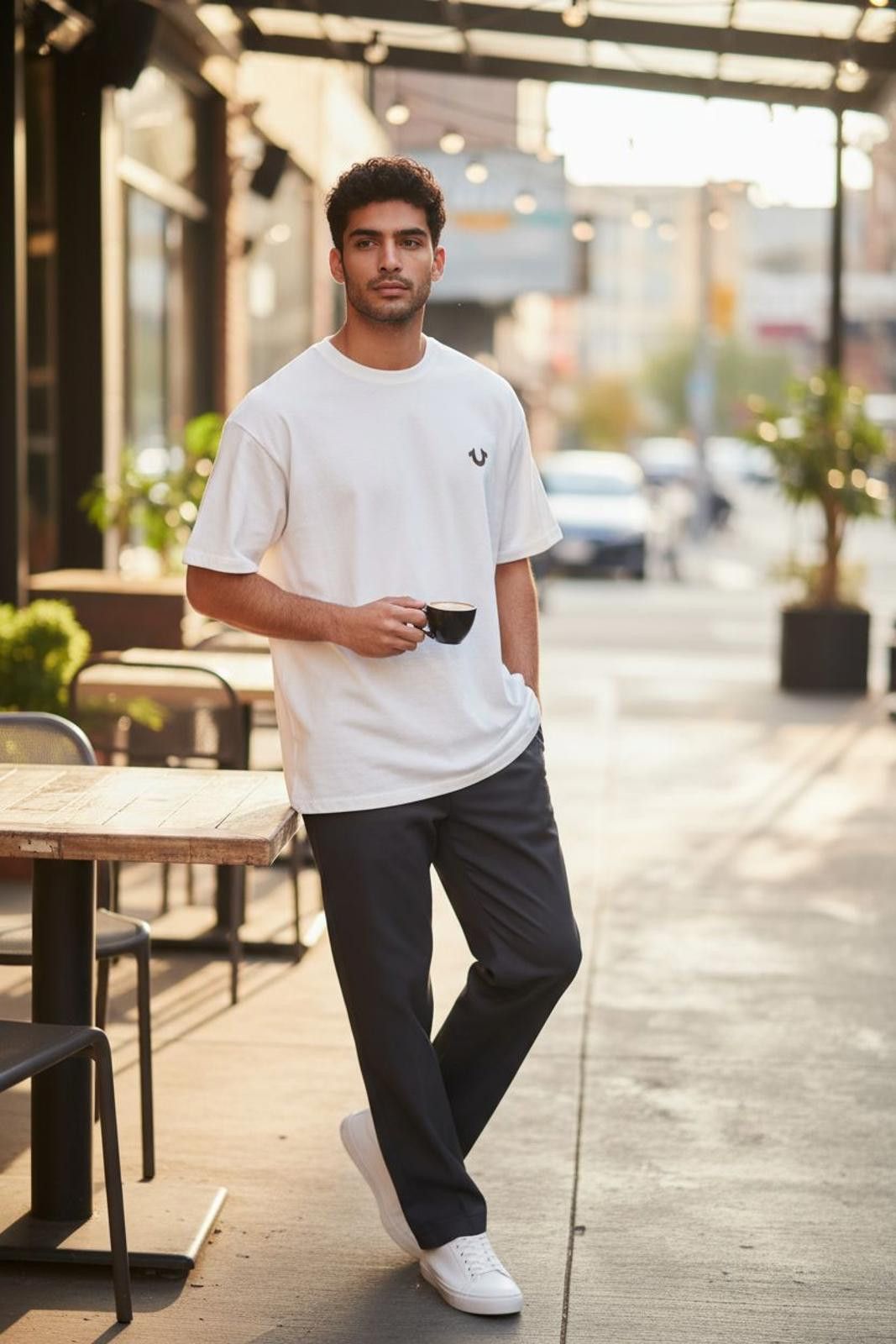 True Religion True Religion Men's White Short Sleeve T-Shirt Size US L / EU 52-54 / 3 - 2 Thumbnail