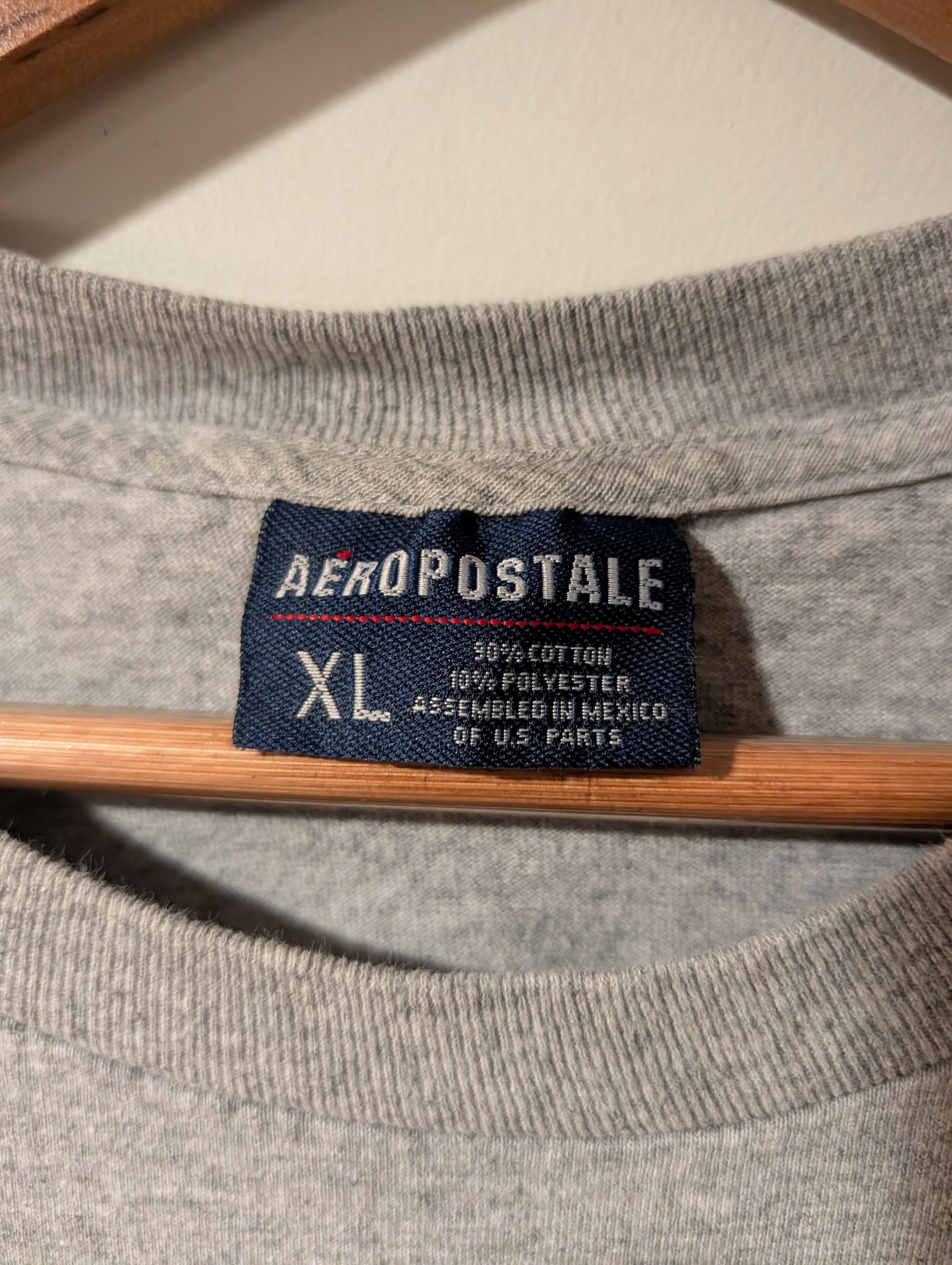 Aeropostale Vintage Aeropostale T-Shirt Oval Big Logo Y2K Skater Size US XL / EU 56 / 4 - 3 Thumbnail