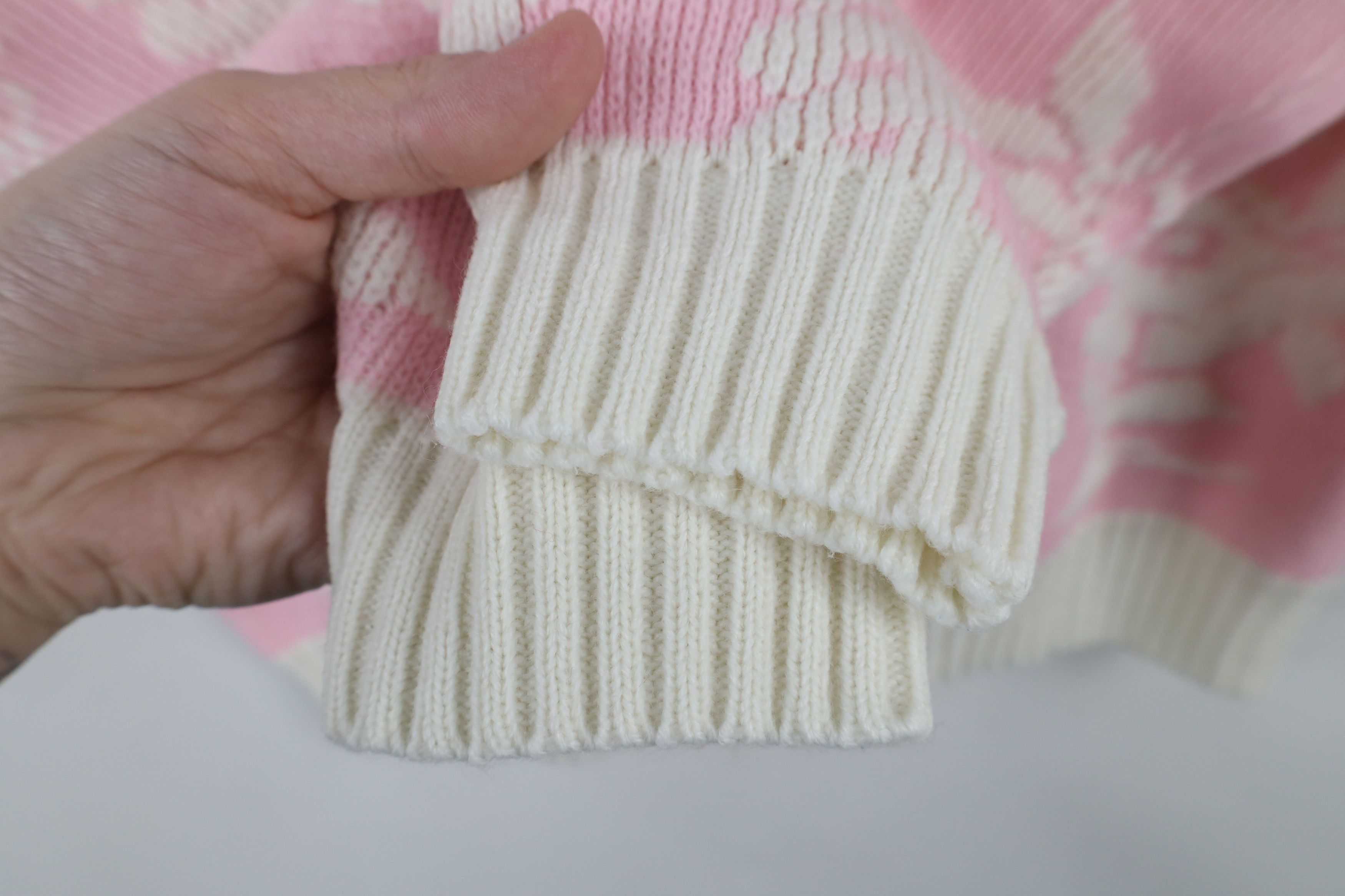 Vintage Vintage 80s 90s Fairy Kei Kawaii Geometric Knit Sweater USA Size L / US 10 / IT 46 - 9 Thumbnail