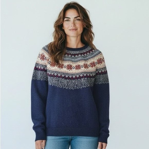 Other Tabitha Webb Fair Isle Wool Knit Sweater Size L / US 10 / IT 46 - 1 Thumbnail