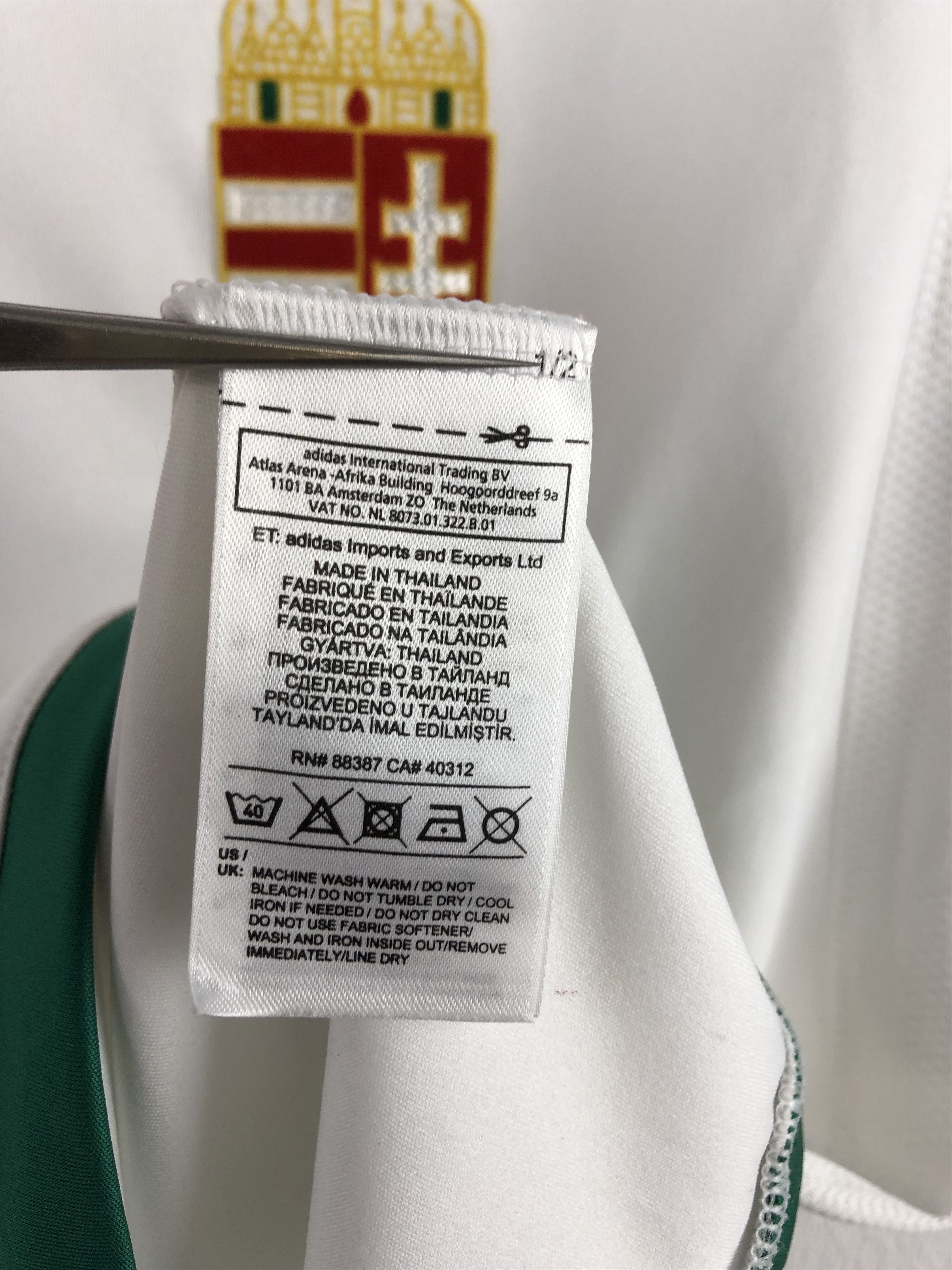 Adidas Hungary football shirt 2016 Soccer Jersey National Team Rare Size US M / EU 48-50 / 2 - 11 Thumbnail