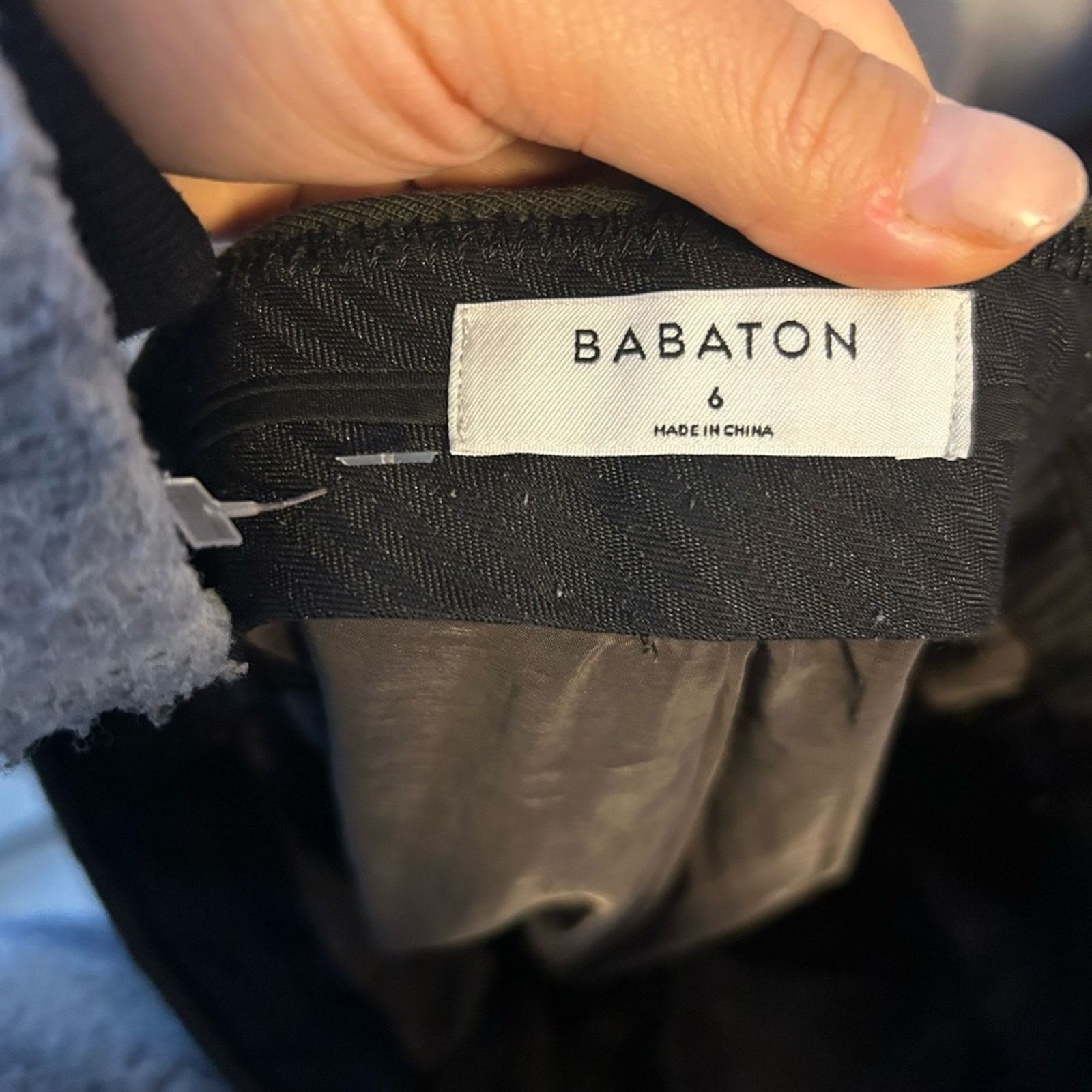 Aritzia Aritzia Babaton Olive Green Wool HighWaisted WideLeg Trouser Size 28" / US 6 / IT 42 - 4 Thumbnail