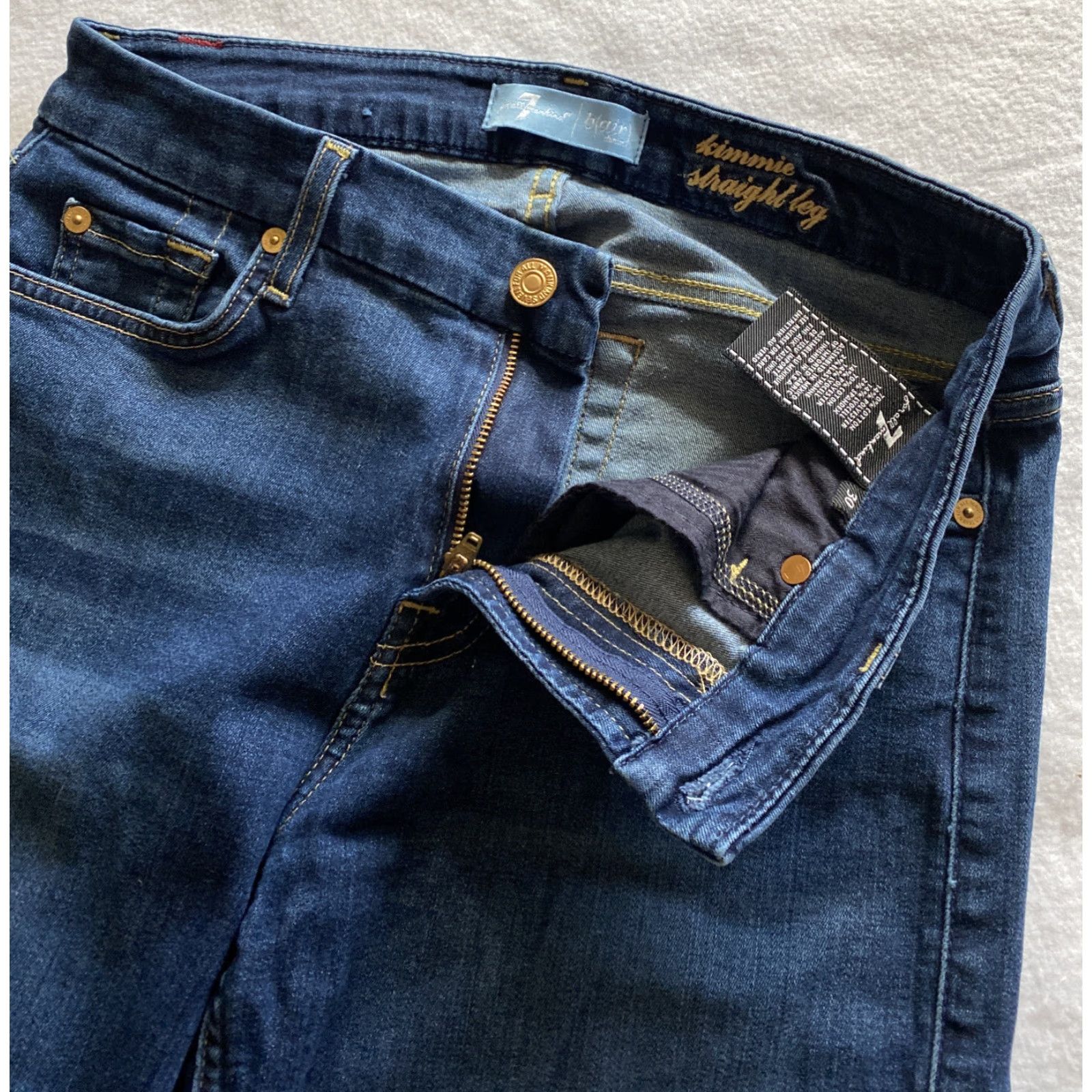 7 For All Mankind 7 For All Mankind Jeans Women’s Jeans Skinny Regular 30 30 29 Blue Stretch Womens Slim Straight 90s? Size 30" / US 8 / IT 44 - 3 Thumbnail