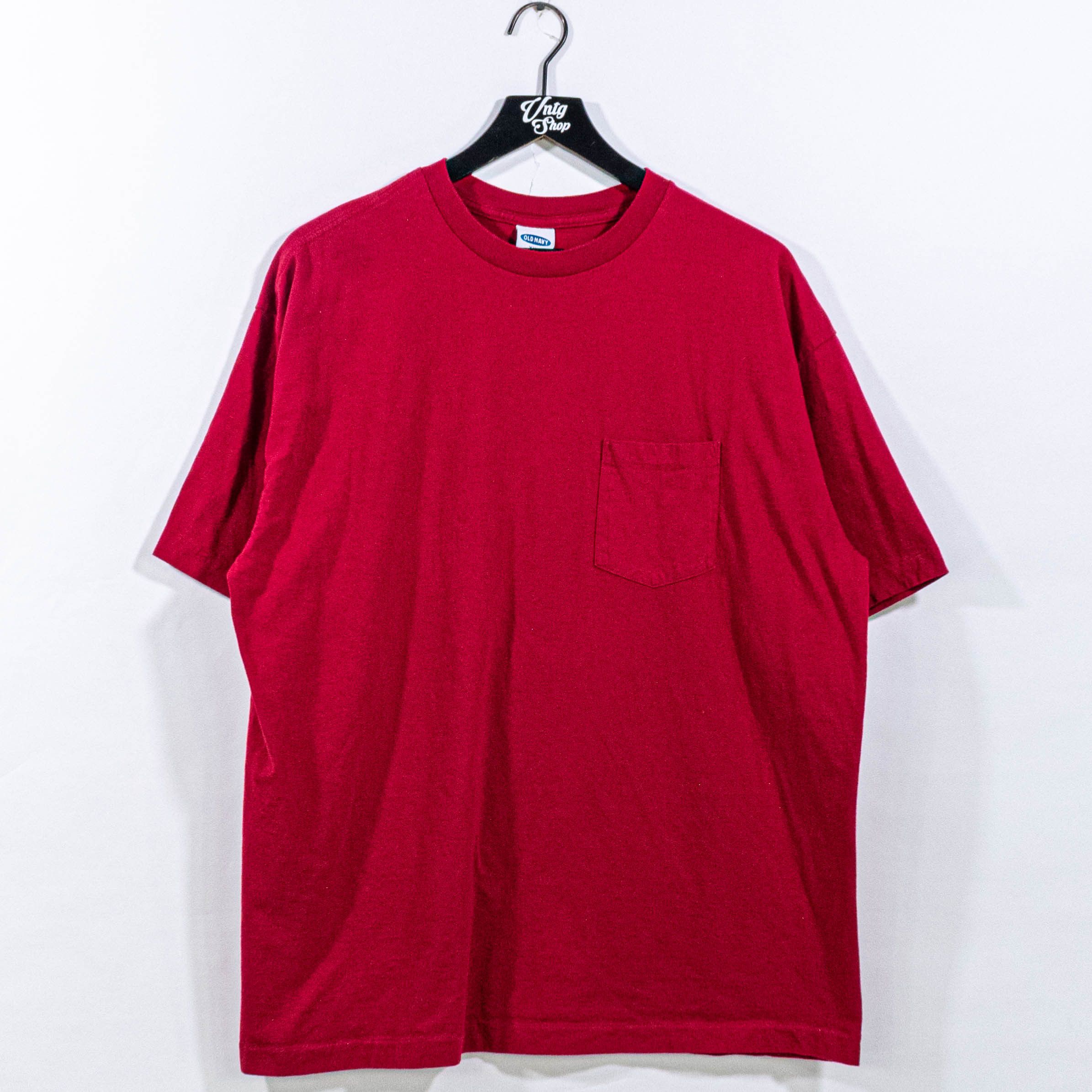Old Navy × Vintage Old Navy Blank Pocket T-Shirt Skate Grunge XXL VTG 90s Size US XXL / EU 58 / 5 - 1 Thumbnail