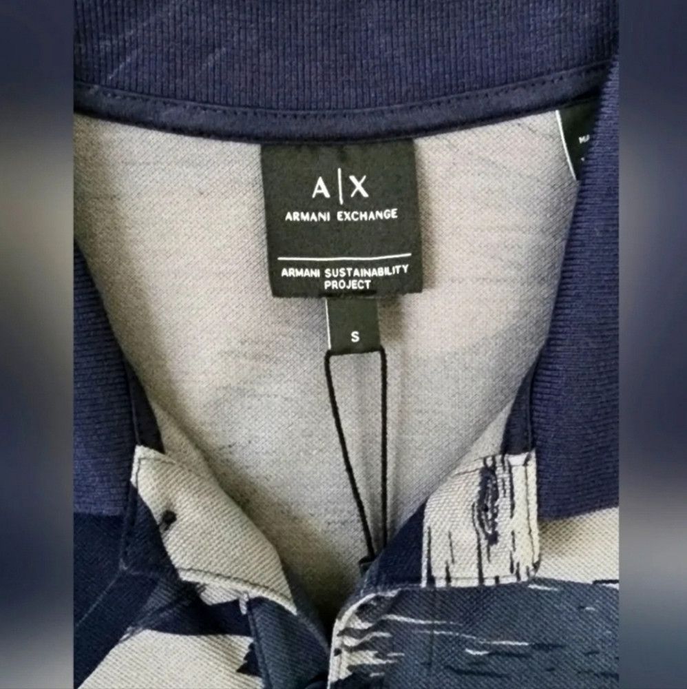 Armani Exchange Armani Exchange Men's Navy/Grey Slim Fit Sexy European SM Size US S / EU 44-46 / 1 - 2 Thumbnail