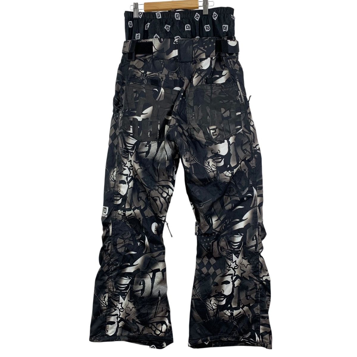 Japanese Brand NEWRALL Japanese Brand Overprint Baggy Ski Pants Size US 34 / EU 50 - 7 Thumbnail
