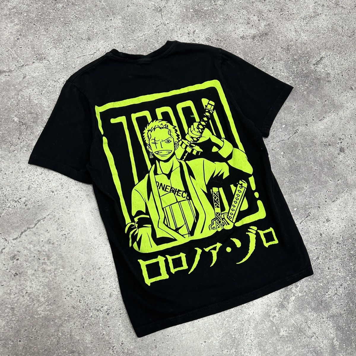 Anime Vintage Y2K Roronoa Zorro One Piece tee Anime Manga Luffy og Size US S / EU 44-46 / 1 - 5 Thumbnail