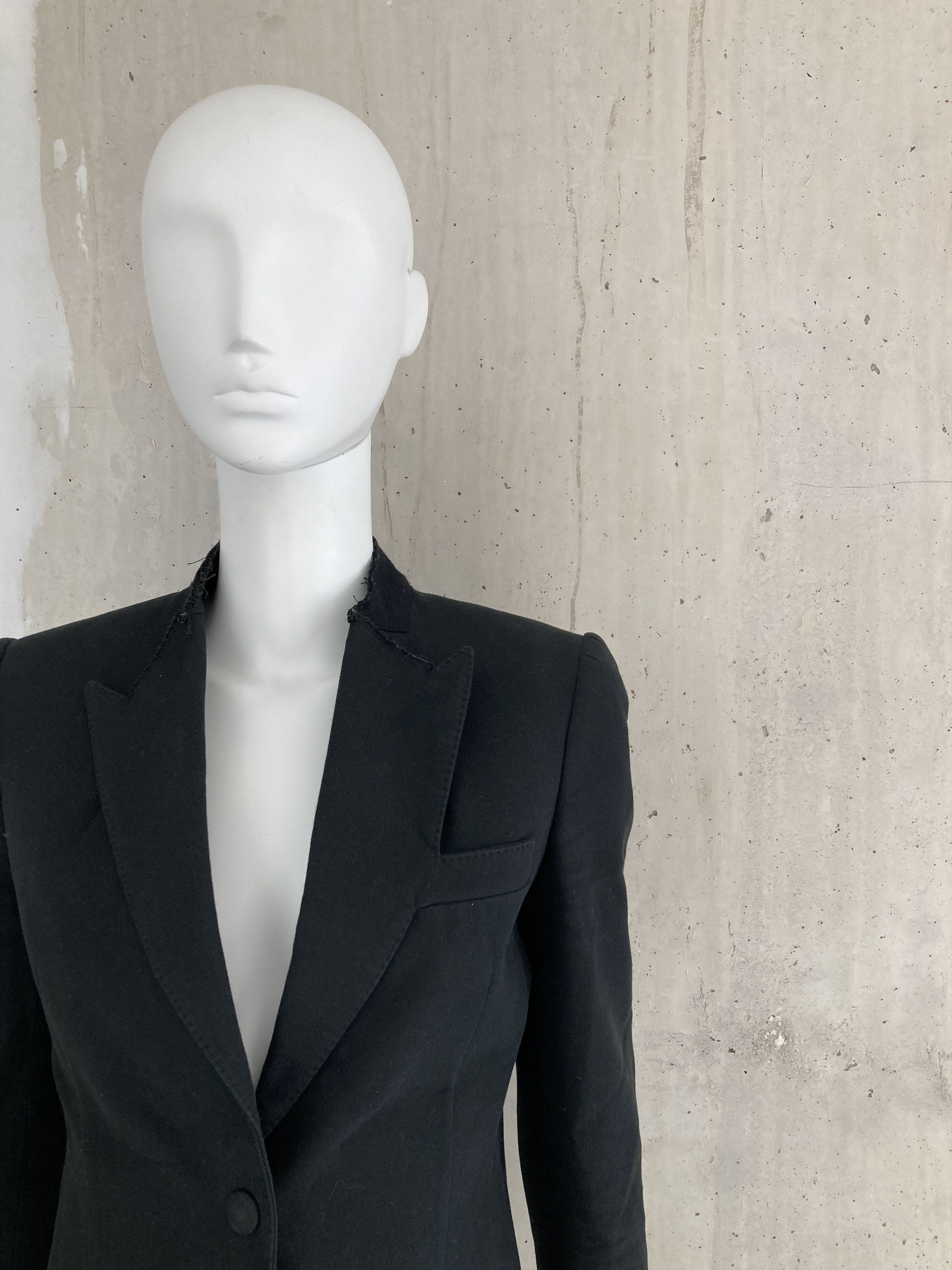 Maison Margiela SS2003 Cut Off Collar Blazer Jacket Size XS / US 0-2 / IT 36-38 - 6 Thumbnail