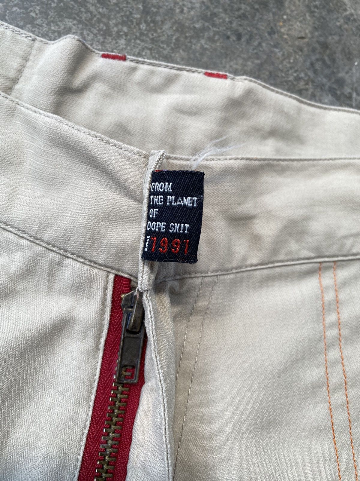 Vintage Vintage 90s Conart Dope Shit Hip Hop Cargo Short Pants Size US 35 - 5 Thumbnail