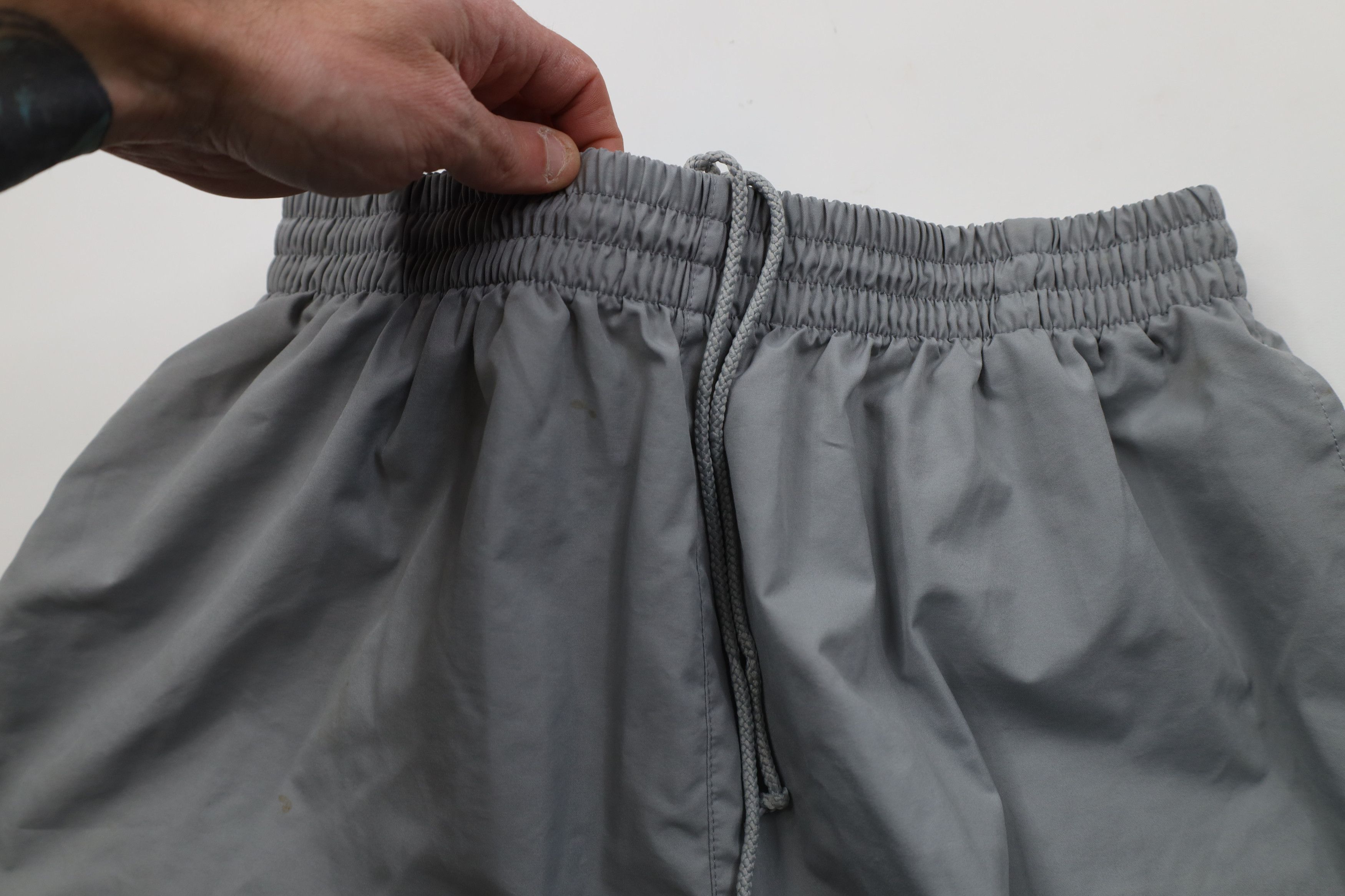 Adidas Vintage Y2K 2001 Adidas Wide Leg Windbreaker Pants Gray Size US 40 / EU 56 - 9 Thumbnail