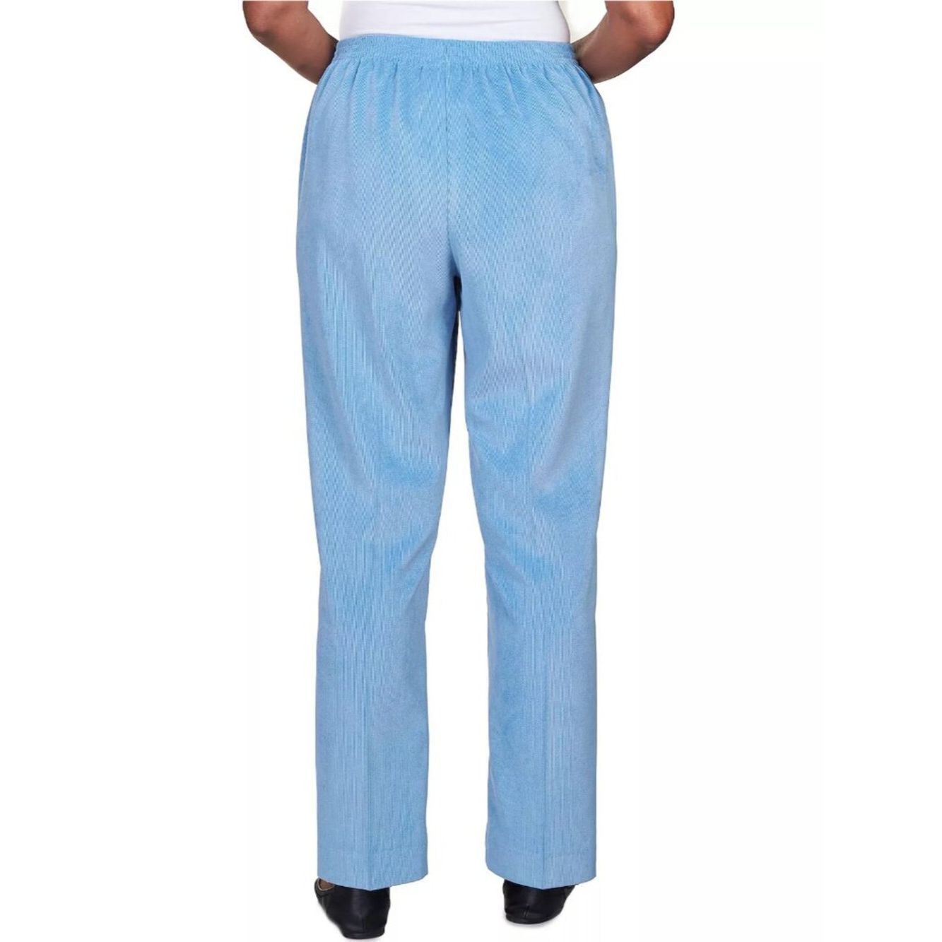 Other New Alfred Dunner Sleek Corduroy Pull-on Baby Blue Pants Si Size 34" / US 12 / IT 48 - 2 Thumbnail