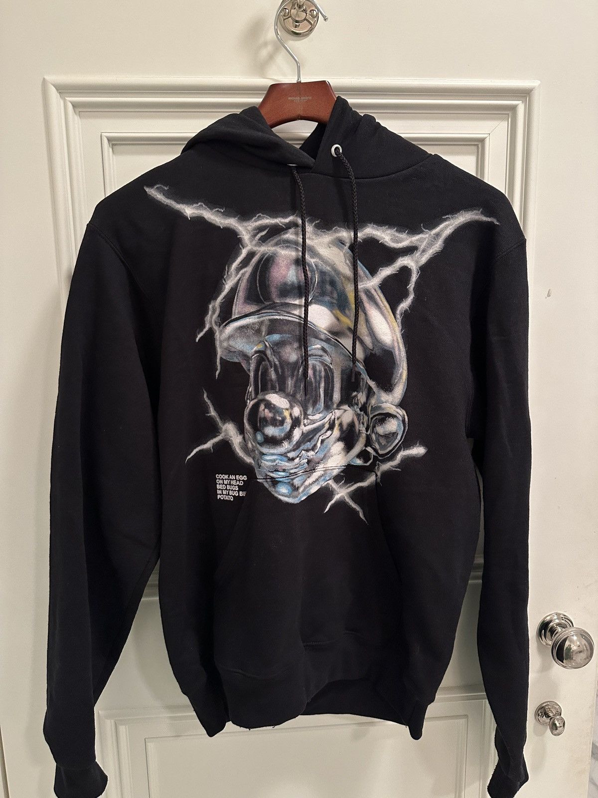 image of Imran Potato Potato Egghead Champion Hoodie in Black, Men's (Size Small)