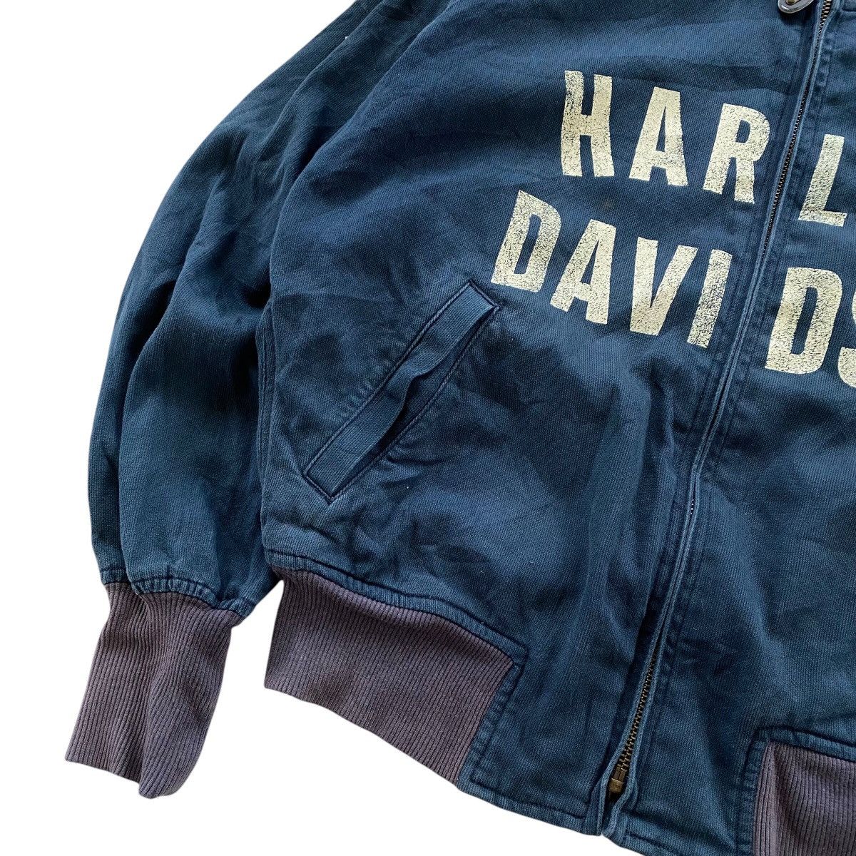 Harley Davidson HARLEY DAVIDSON Vintage Spellout Design Jacket Size US L / EU 52-54 / 3 - 8 Thumbnail
