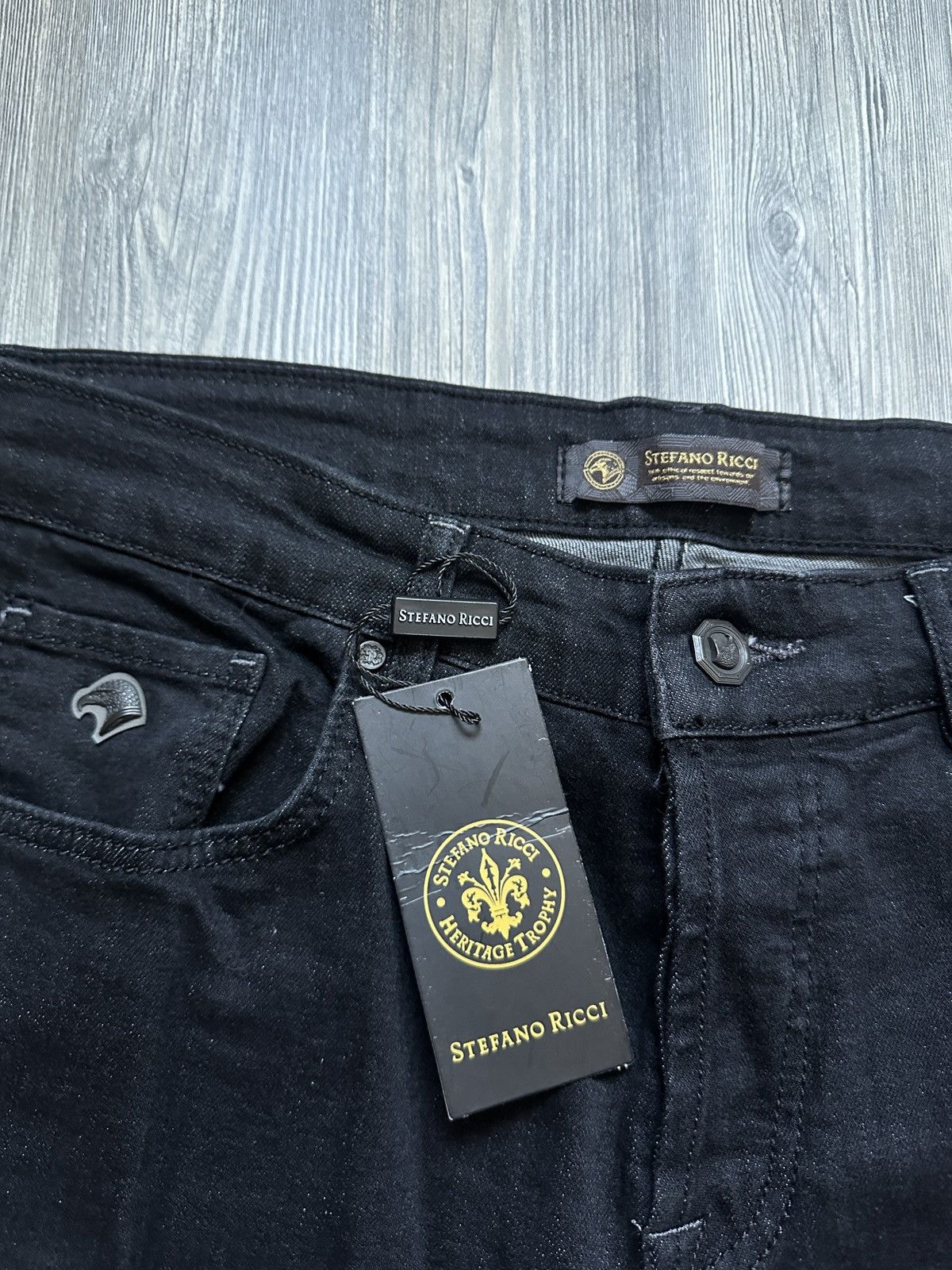 Designer × Stefano Ricci Stefano Ricci Black Denim Jeans - Size 36 - New with Tags Size US 36 / EU 52 - 3 Thumbnail