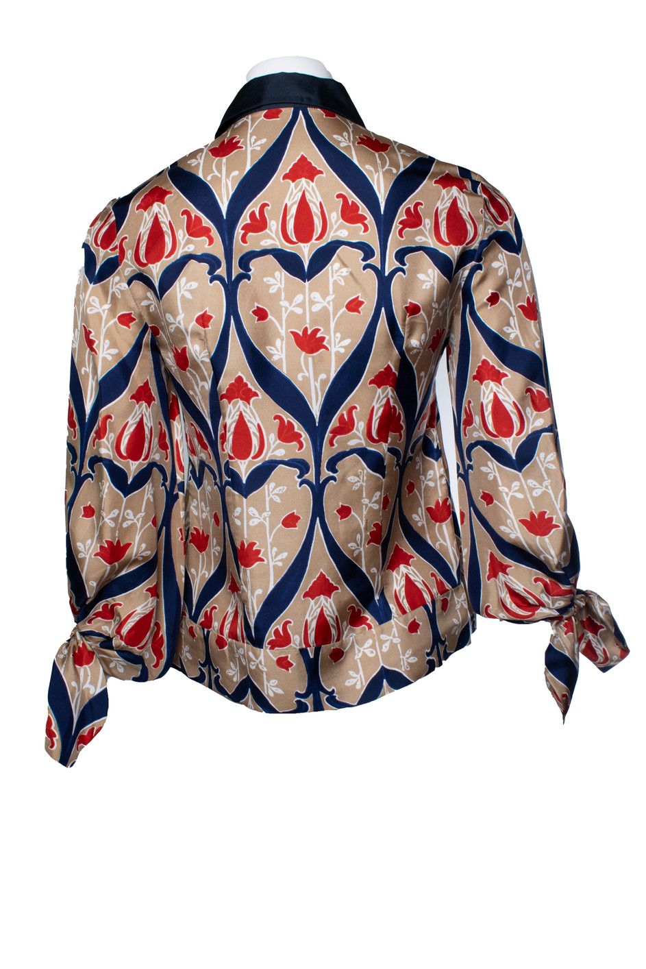 Prada Prada, Floral printed blouse with bows Size M / US 6-8 / IT 42-44 - 2 Thumbnail