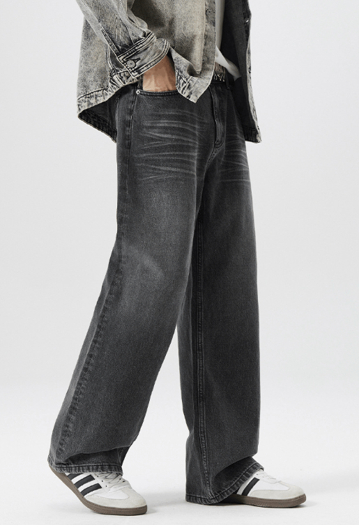 Japanese Brand Retro fashion distressed whisker street jeans Size US 32 / EU 48 - 1 Thumbnail