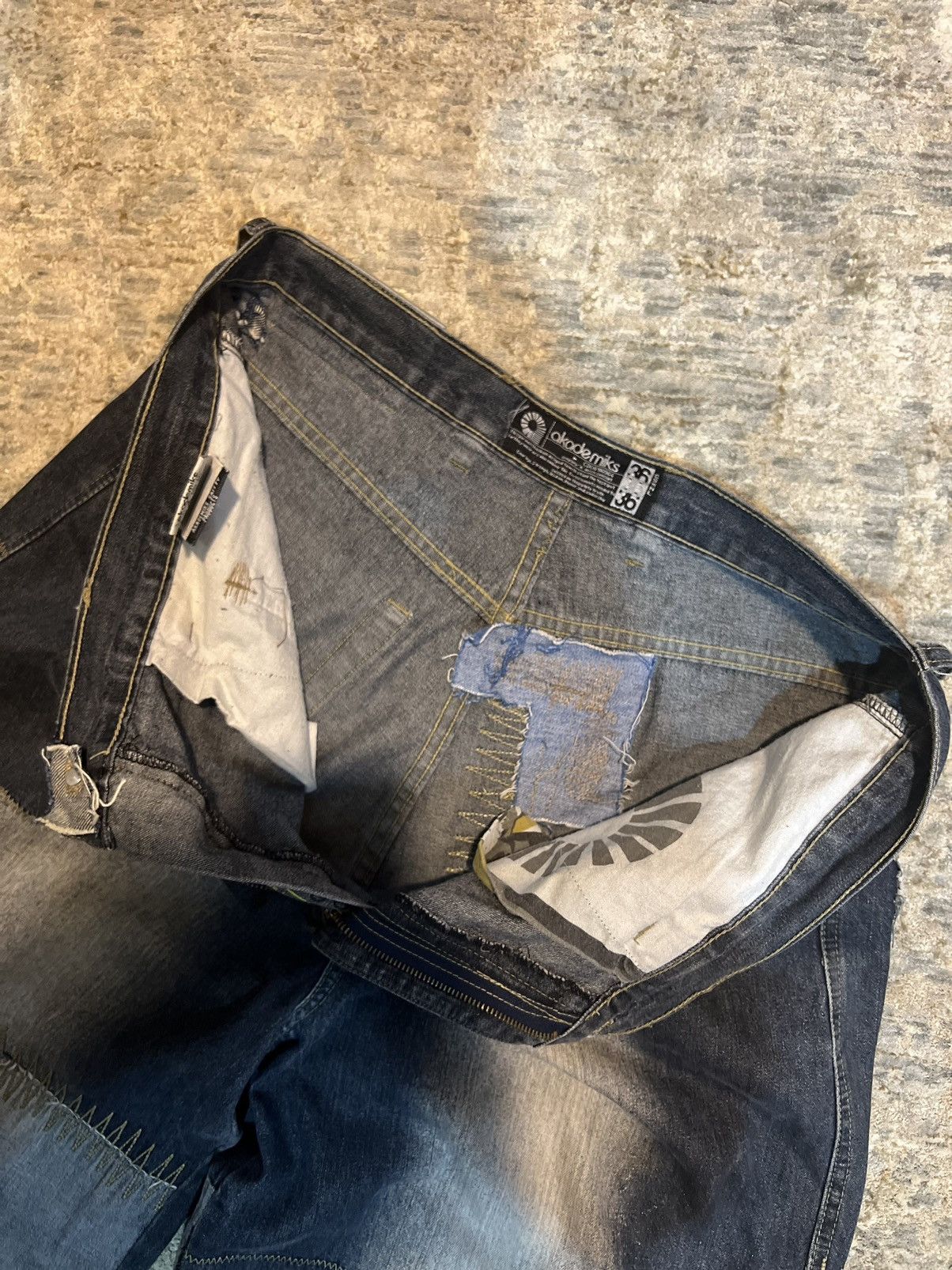 Akademiks Akademiks jeans PATCH WORK Denim Pants Size US 36 / EU 52 - 13 Thumbnail