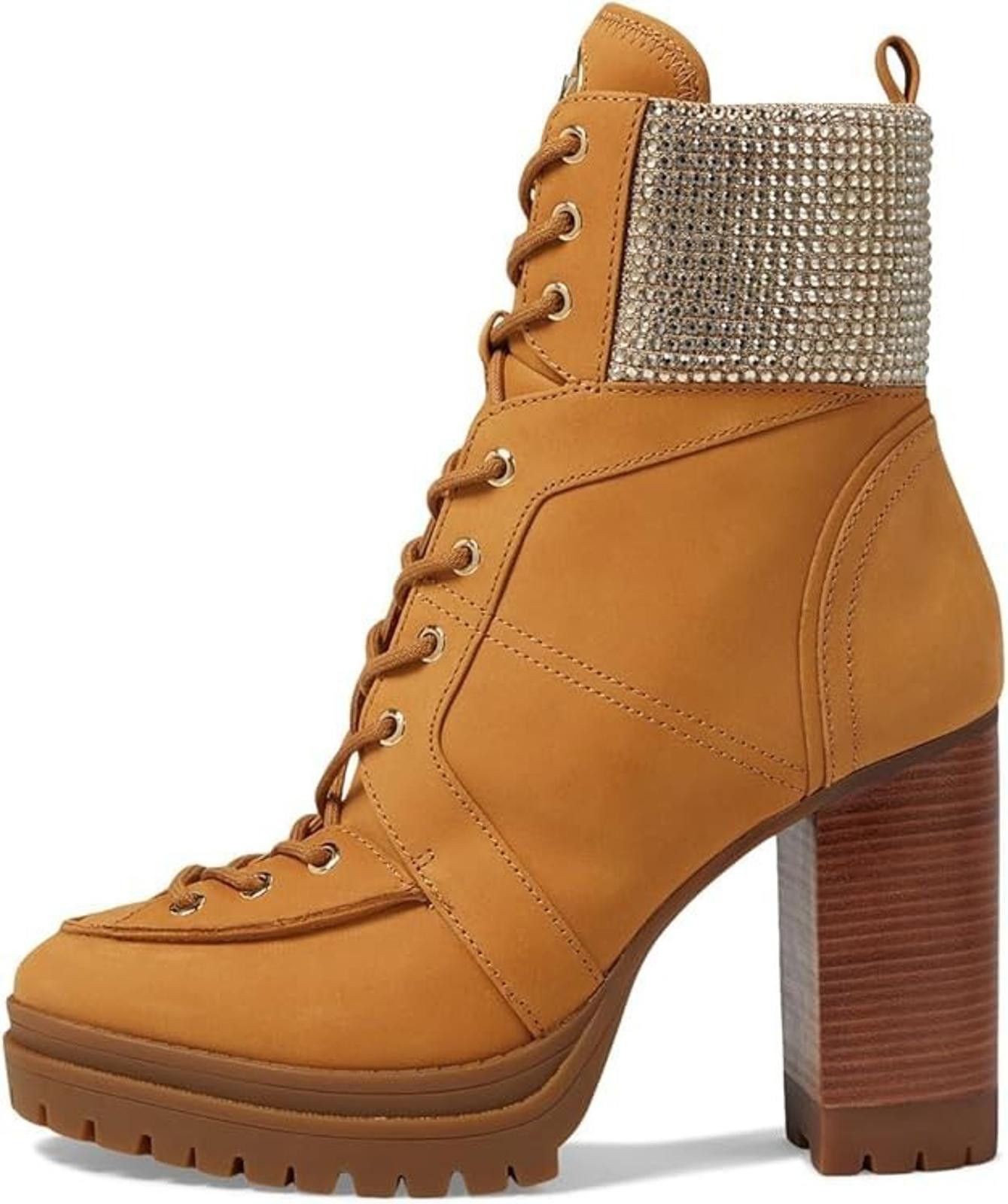 Michael Kors Michael Kors Yvonne Boots Stacked Heel Toe Zip Tie 8.5 M NEW Size US 8.5 / IT 38.5 - 1 Thumbnail