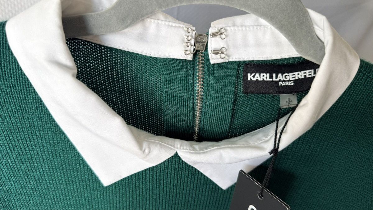 Karl Lagerfeld Karl Lagerfeld Green Sweater with Black Details | Size S Size S / US 4 / IT 40 - 12 Thumbnail